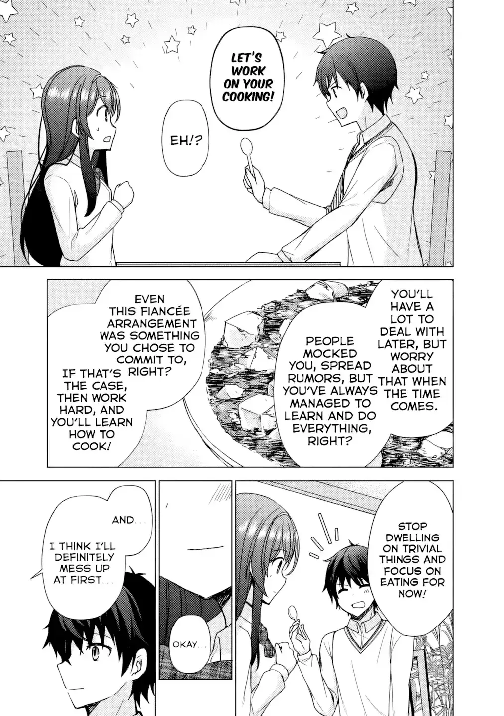 Iinazuke ga Dekita to Omottara, Sono Iinazuke ga Gakkou de Yuumei na "Akuyaku Reijou" Dattan dakedo, Dou Sureba Ii? Chapter 3.2 page 11 - 