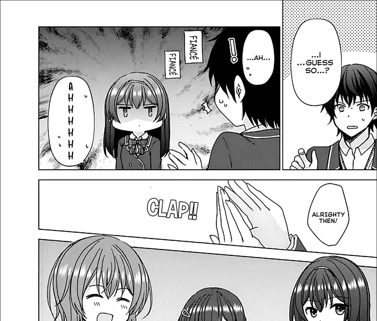 Iinazuke ga Dekita to Omottara, Sono Iinazuke ga Gakkou de Yuumei na "Akuyaku Reijou" Dattan dakedo, Dou Sureba Ii? Chapter 5.2 page 16 - 