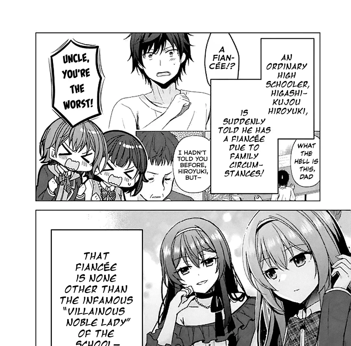 Iinazuke ga Dekita to Omottara, Sono Iinazuke ga Gakkou de Yuumei na "Akuyaku Reijou" Dattan dakedo, Dou Sureba Ii? Chapter 6.2 page 34 - 