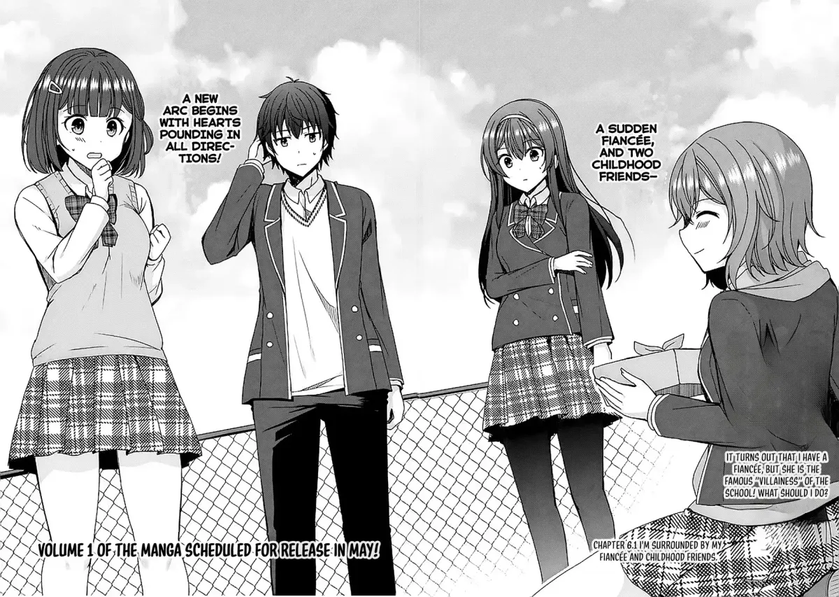 Iinazuke ga Dekita to Omottara, Sono Iinazuke ga Gakkou de Yuumei na "Akuyaku Reijou" Dattan dakedo, Dou Sureba Ii? Chapter 6 page 3 - 