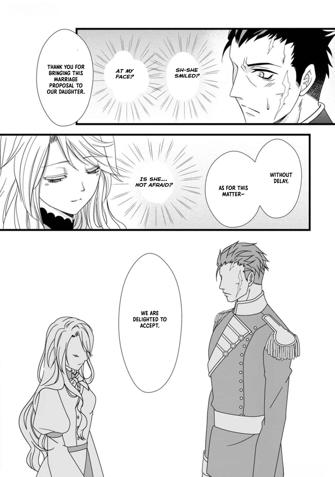 Ikatsui Kao de Kyouaku Kishi Danchou to Osorerareru Koushaku-sama no Saigo no Konkatsu Aite wa Shakoukai no Maboroshi no Hana deshita Chapter 1 page 22 - 
