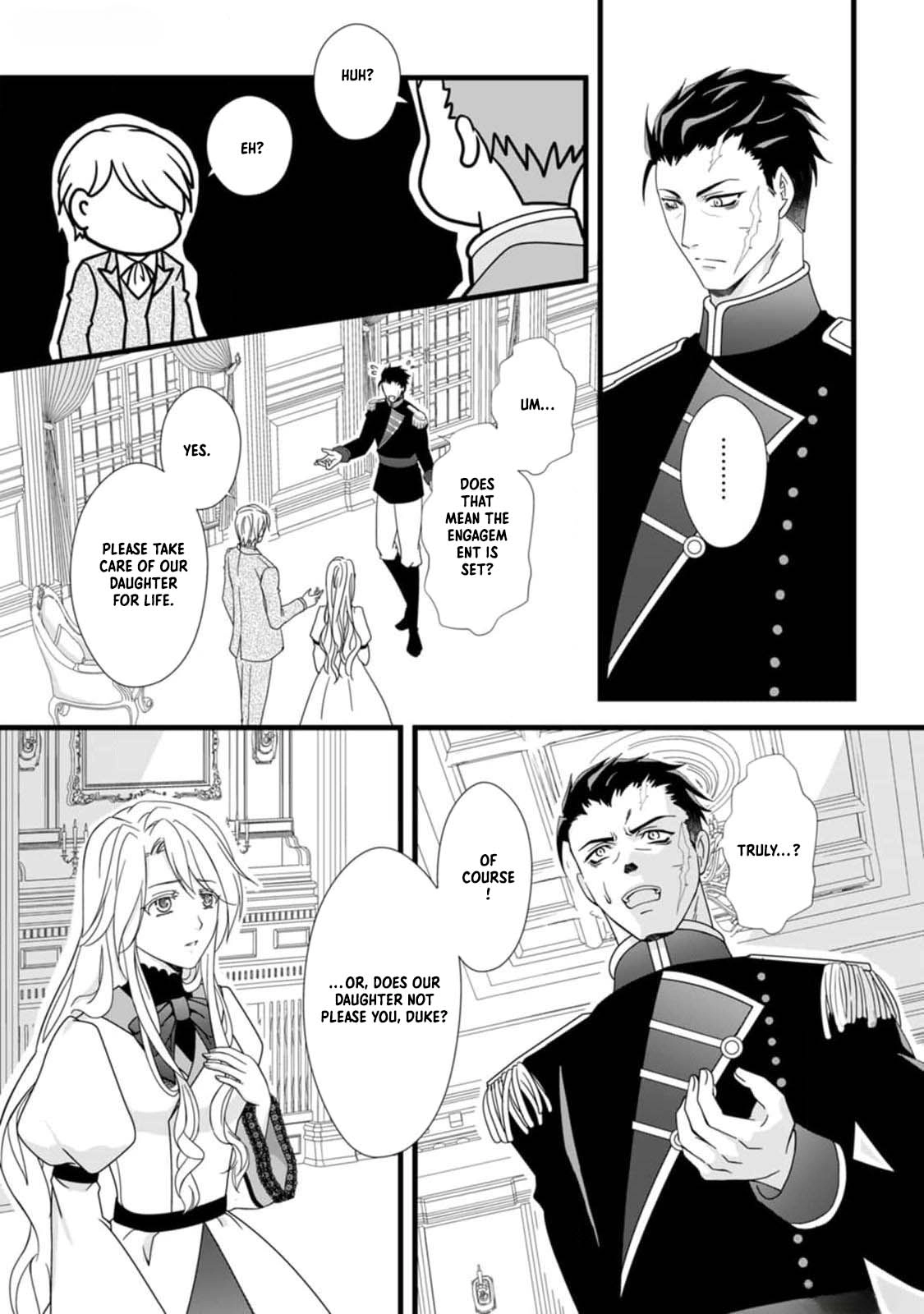 Ikatsui Kao de Kyouaku Kishi Danchou to Osorerareru Koushaku-sama no Saigo no Konkatsu Aite wa Shakoukai no Maboroshi no Hana deshita Chapter 1 page 23 - 