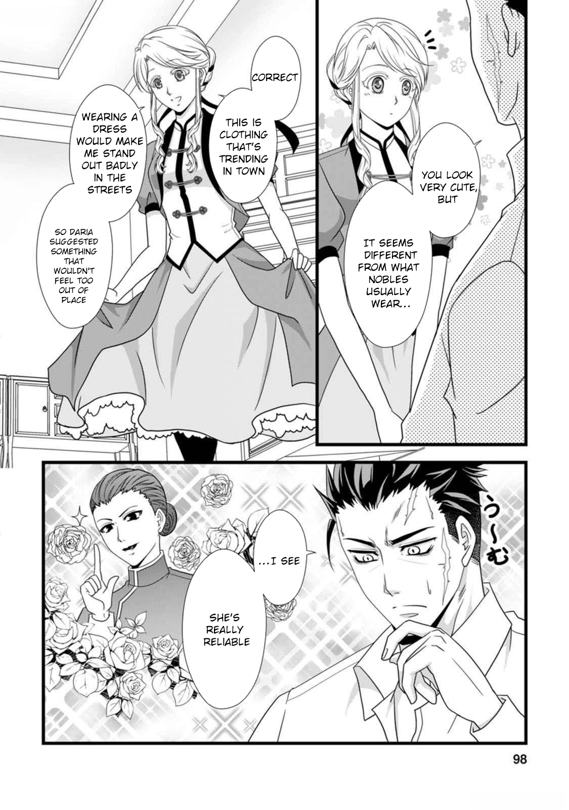 Ikatsui Kao de Kyouaku Kishi Danchou to Osorerareru Koushaku-sama no Saigo no Konkatsu Aite wa Shakoukai no Maboroshi no Hana deshita Chapter 14 page 2 - 