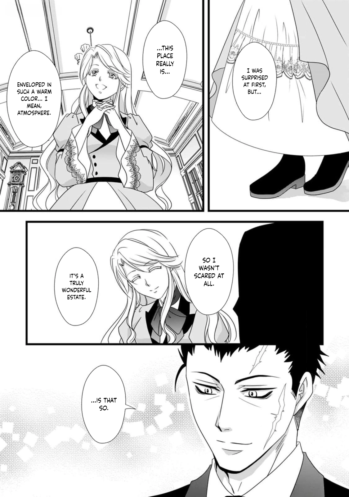 Ikatsui Kao de Kyouaku Kishi Danchou to Osorerareru Koushaku-sama no Saigo no Konkatsu Aite wa Shakoukai no Maboroshi no Hana deshita Chapter 4 page 23 - 