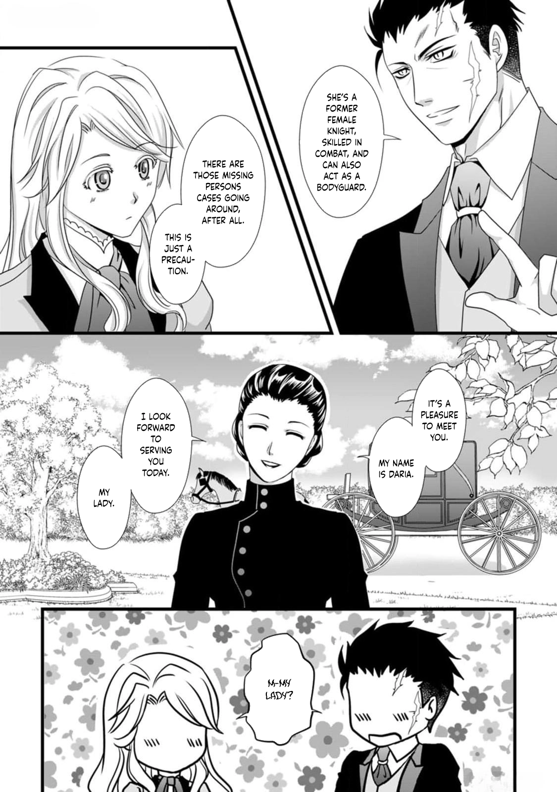 Ikatsui Kao de Kyouaku Kishi Danchou to Osorerareru Koushaku-sama no Saigo no Konkatsu Aite wa Shakoukai no Maboroshi no Hana deshita Chapter 5 page 14 - 