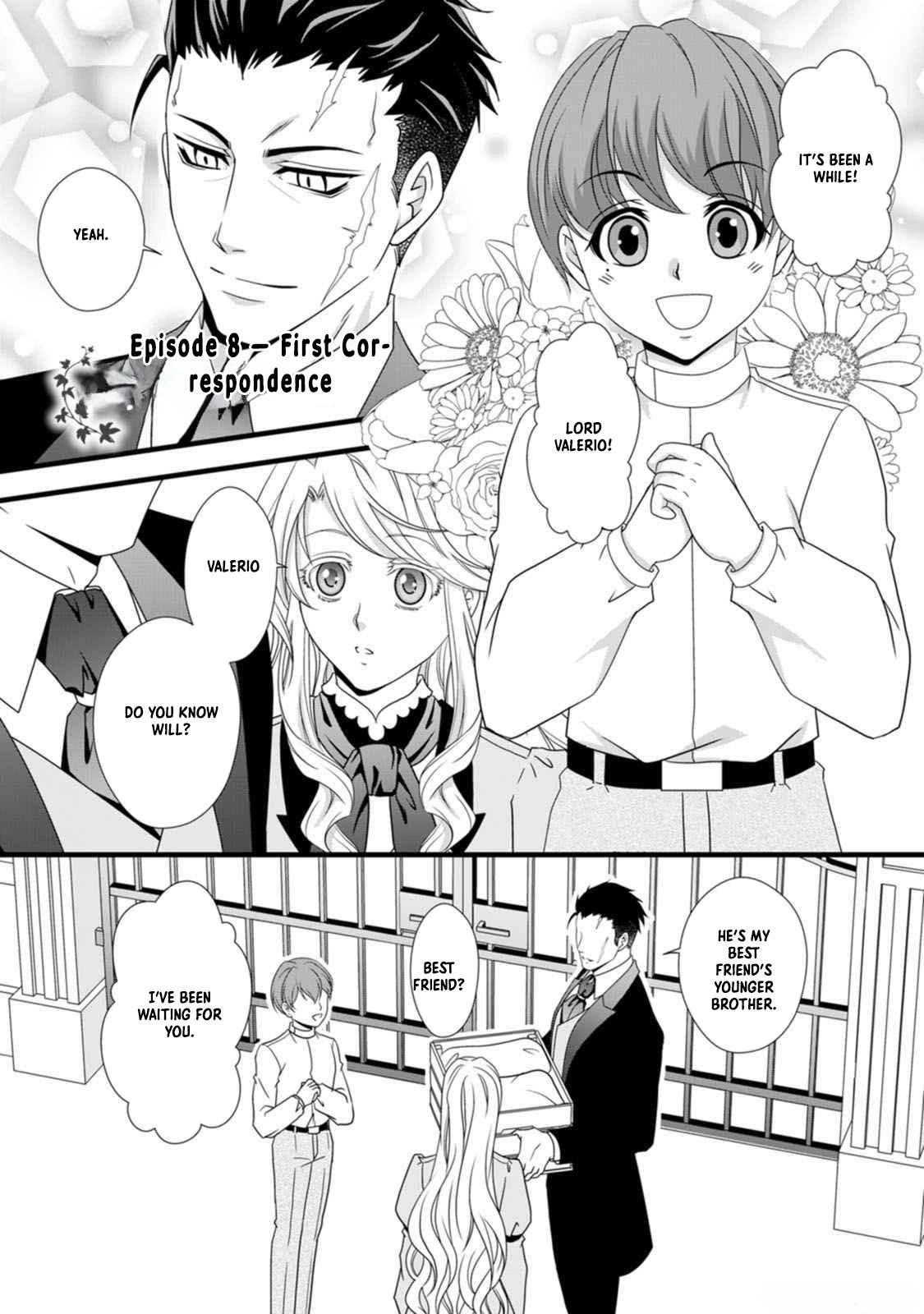 Ikatsui Kao de Kyouaku Kishi Danchou to Osorerareru Koushaku-sama no Saigo no Konkatsu Aite wa Shakoukai no Maboroshi no Hana deshita Chapter 8 page 1 - 