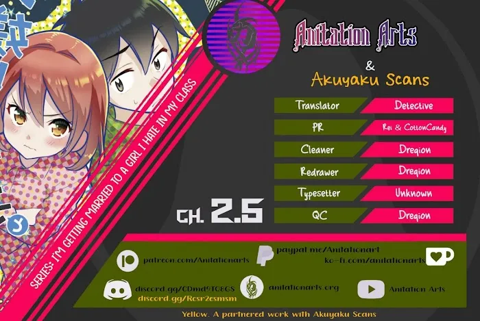 I’m getting married to a girl I hate in my class Chapter 2.5 page 1 - 