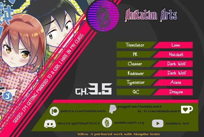 I’m getting married to a girl I hate in my class Chapter 3.5 page 1 - 