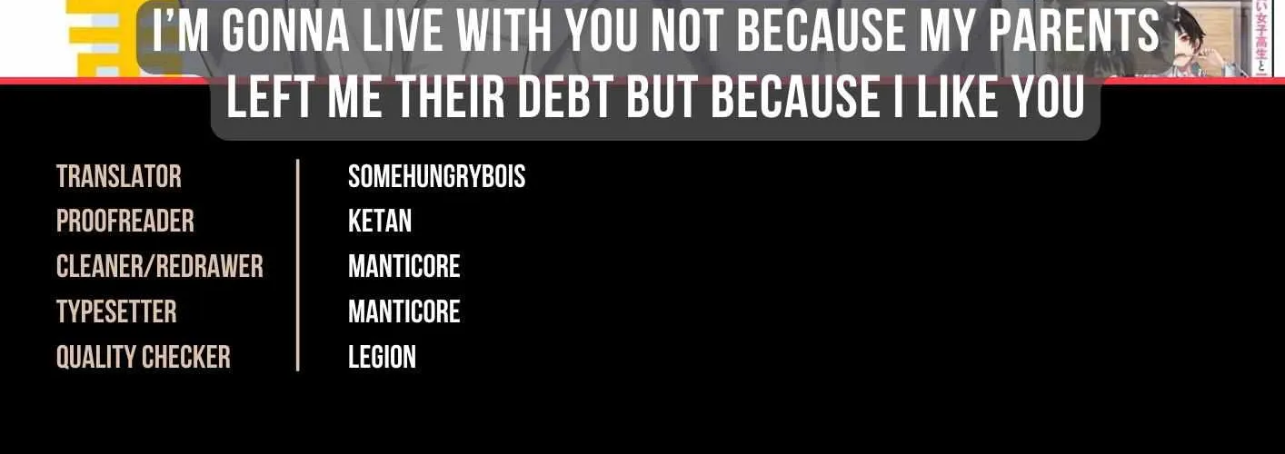 I’m Gonna Live with You Not Because My Parents Left Me Their Debt But Because I Like You Chapter 12 page 3 - 
