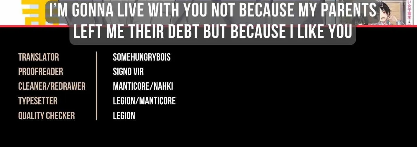 I’m Gonna Live with You Not Because My Parents Left Me Their Debt But Because I Like You Chapter 13 page 2 - 