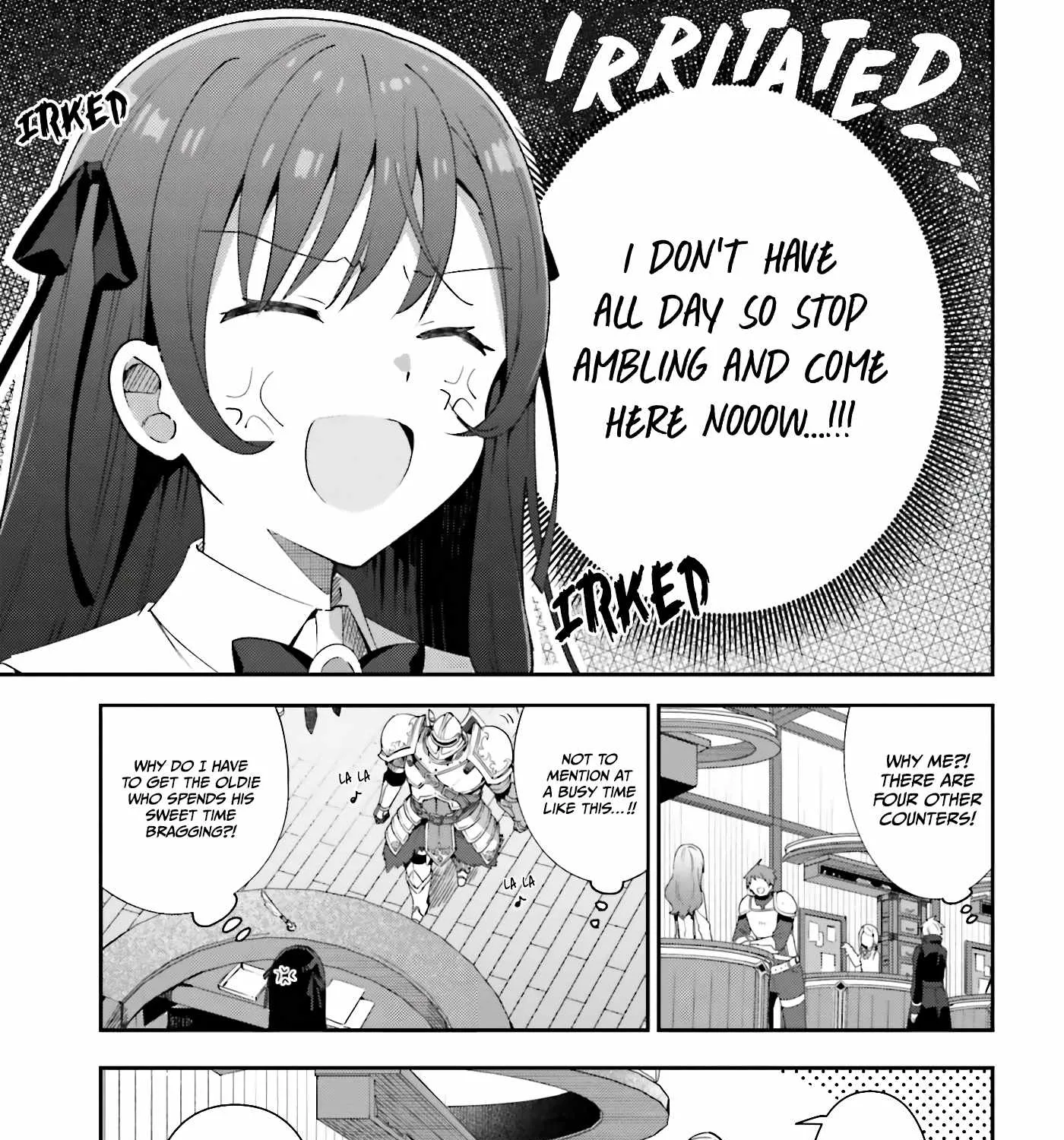 I’m the guild receptionist, but since I don’t want to work overtime, I think I’ll just solo the boss Chapter 1 page 12 - 
