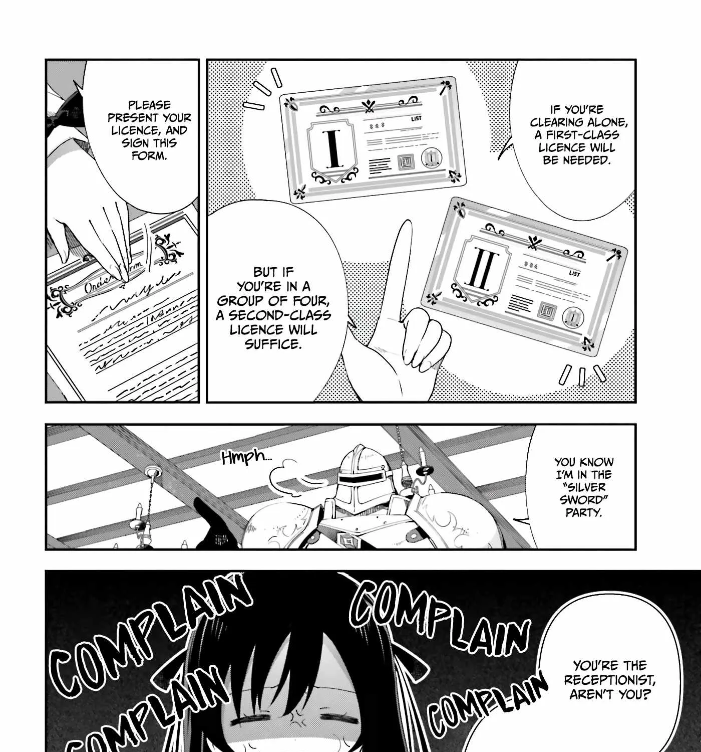 I’m the guild receptionist, but since I don’t want to work overtime, I think I’ll just solo the boss Chapter 1 page 18 - 