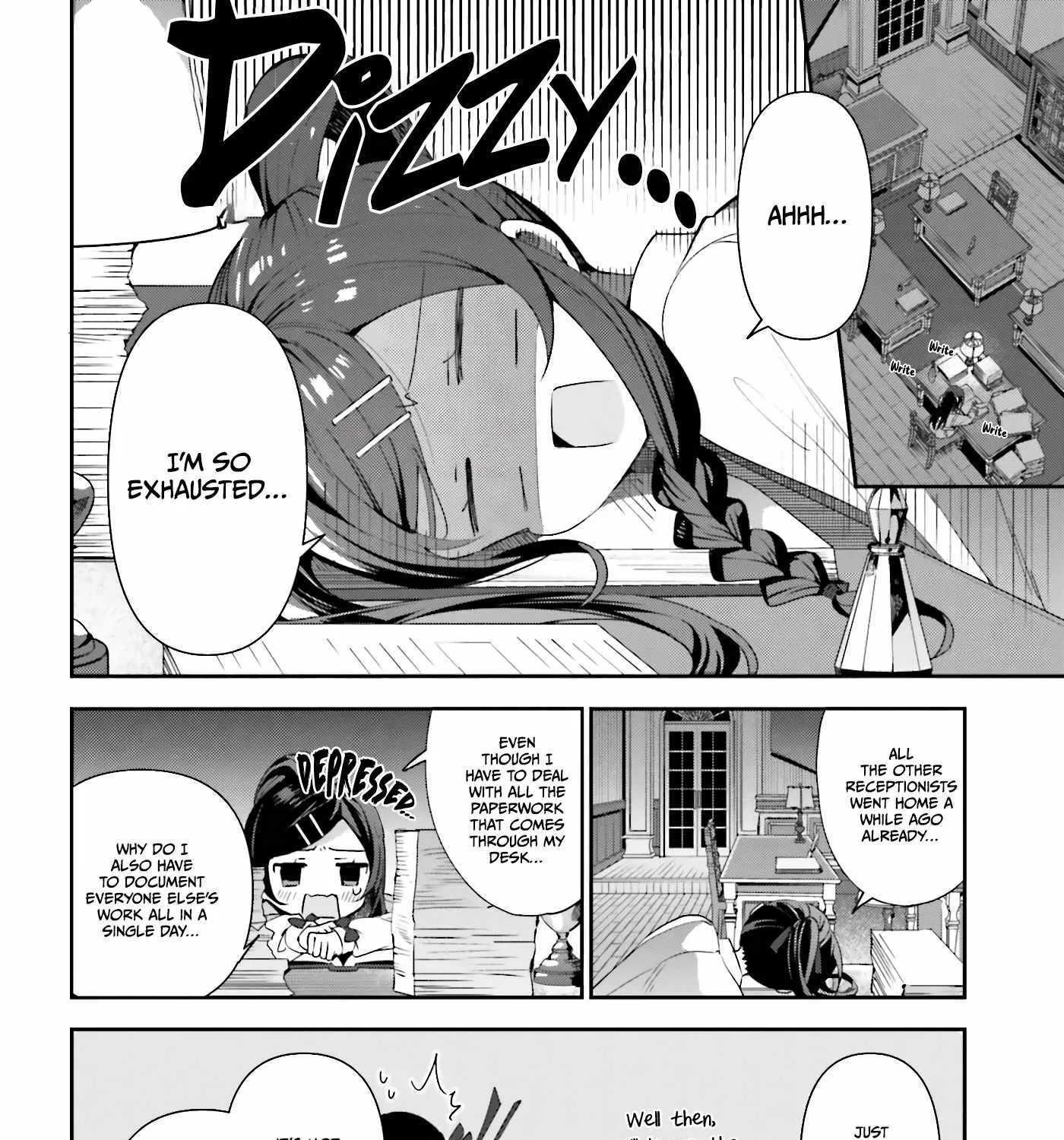 I’m the guild receptionist, but since I don’t want to work overtime, I think I’ll just solo the boss Chapter 1 page 30 - 