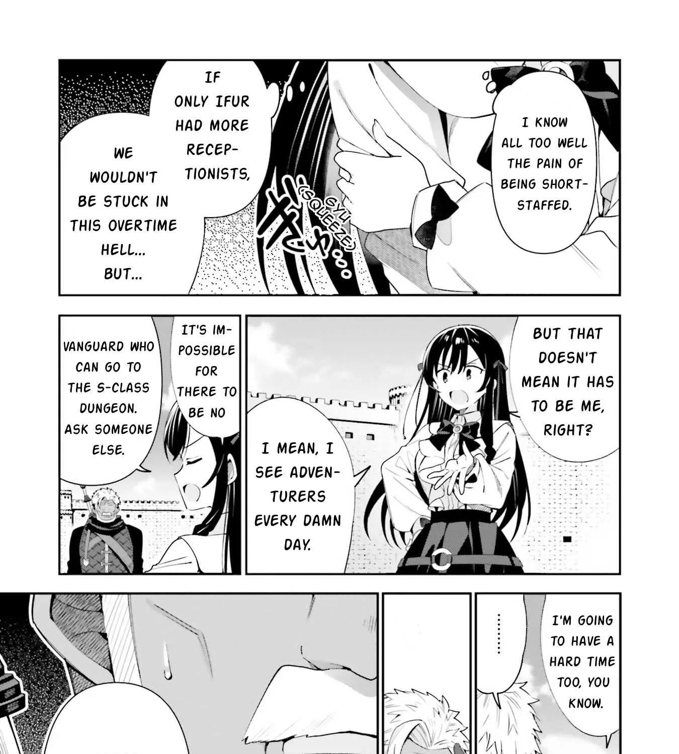 I’m the guild receptionist, but since I don’t want to work overtime, I think I’ll just solo the boss Chapter 10 page 33 - 