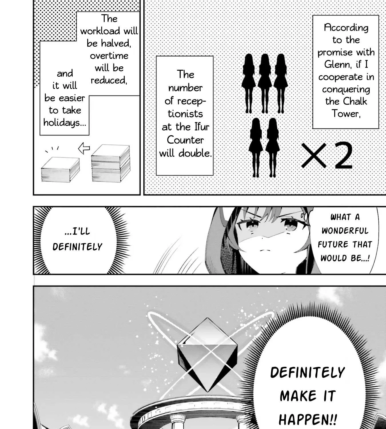 I’m the guild receptionist, but since I don’t want to work overtime, I think I’ll just solo the boss Chapter 11 page 44 - 