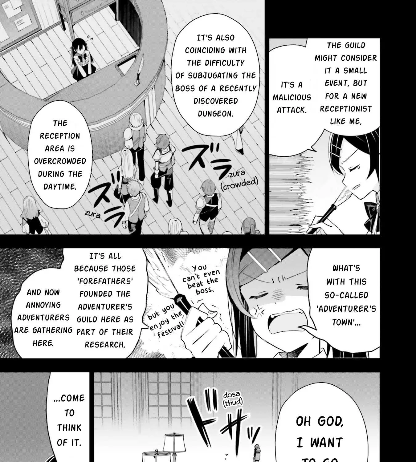 I’m the guild receptionist, but since I don’t want to work overtime, I think I’ll just solo the boss Chapter 11 page 6 - 