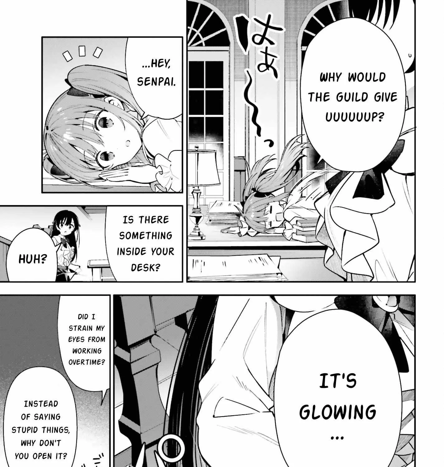 I’m the guild receptionist, but since I don’t want to work overtime, I think I’ll just solo the boss Chapter 19 page 14 - 