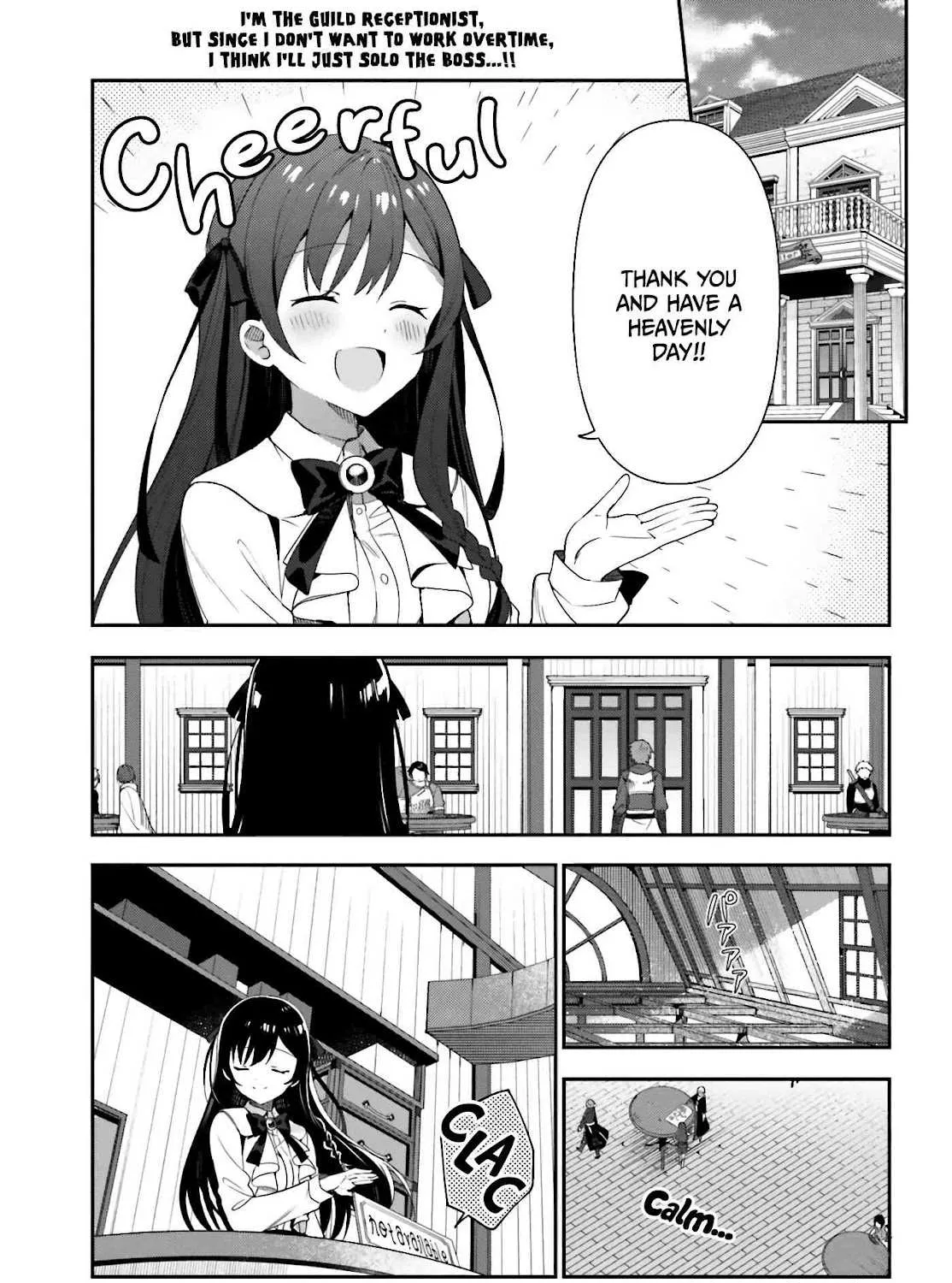 I’m the guild receptionist, but since I don’t want to work overtime, I think I’ll just solo the boss Chapter 2 page 2 - 