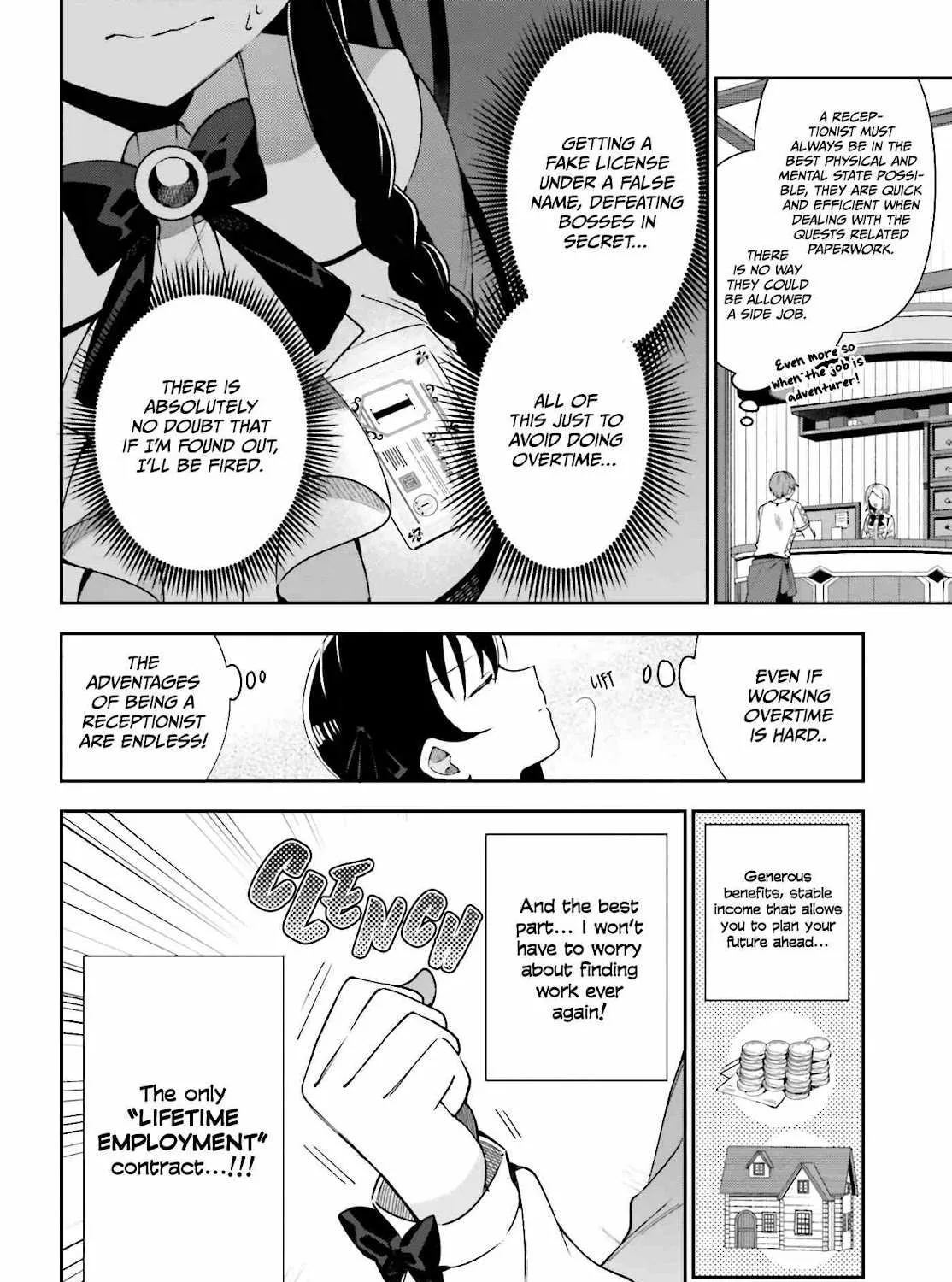 I’m the guild receptionist, but since I don’t want to work overtime, I think I’ll just solo the boss Chapter 2 page 16 - 