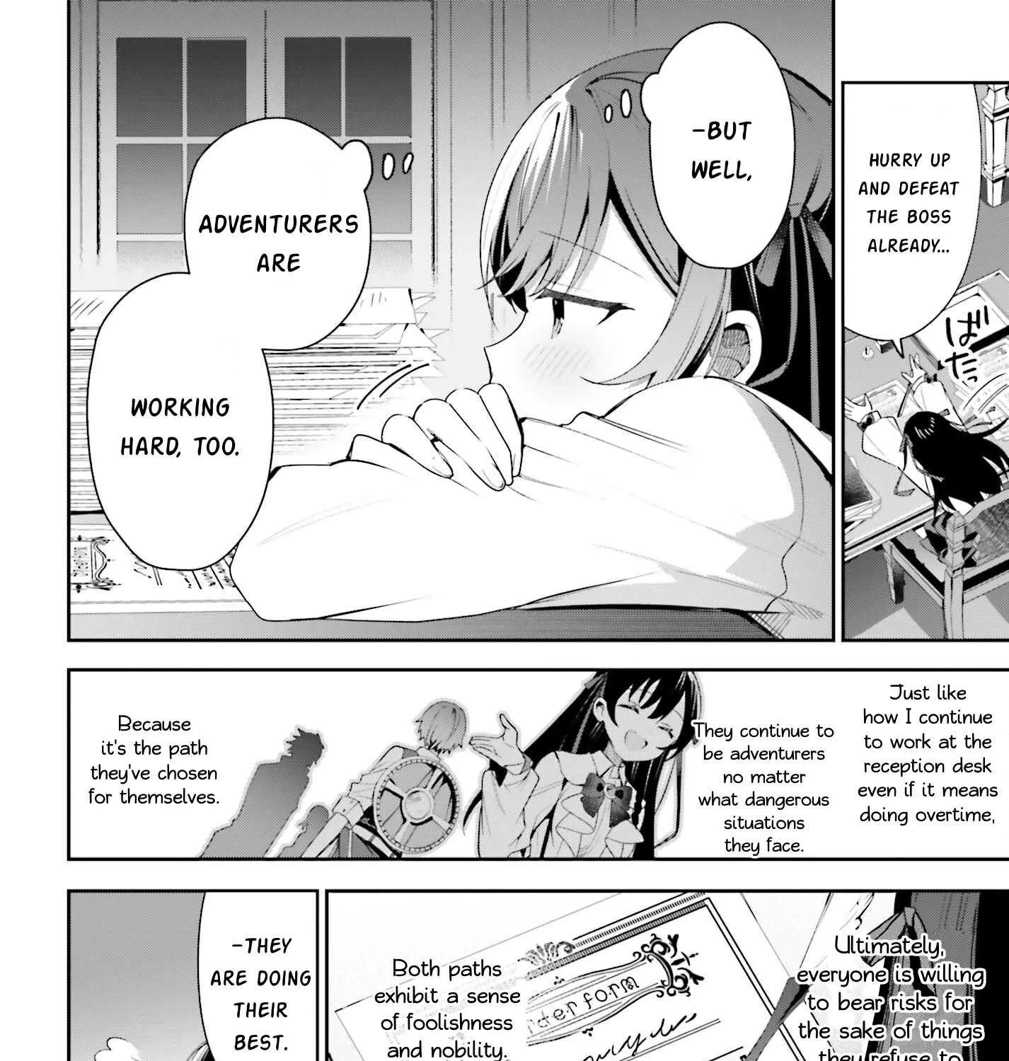 I’m the guild receptionist, but since I don’t want to work overtime, I think I’ll just solo the boss Chapter 23 page 37 - 