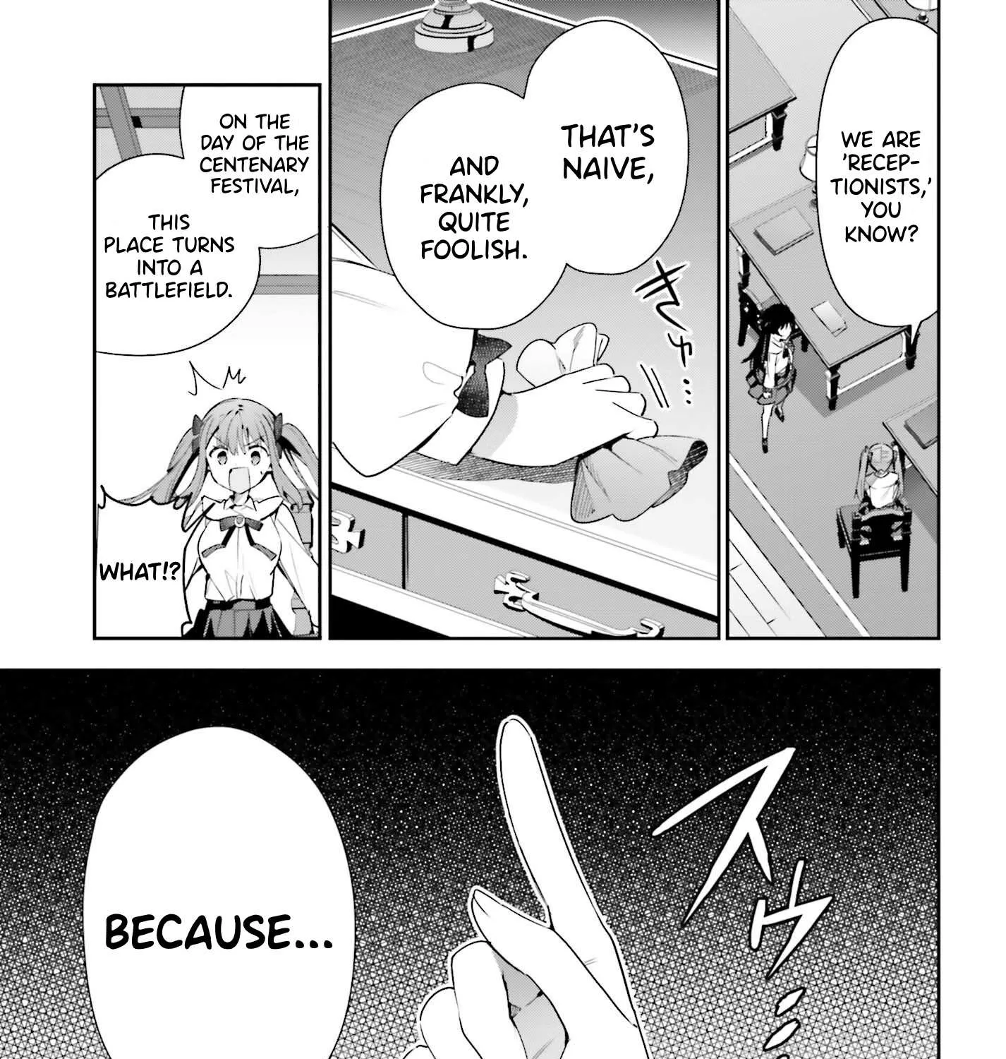 I’m the guild receptionist, but since I don’t want to work overtime, I think I’ll just solo the boss Chapter 24 page 14 - 