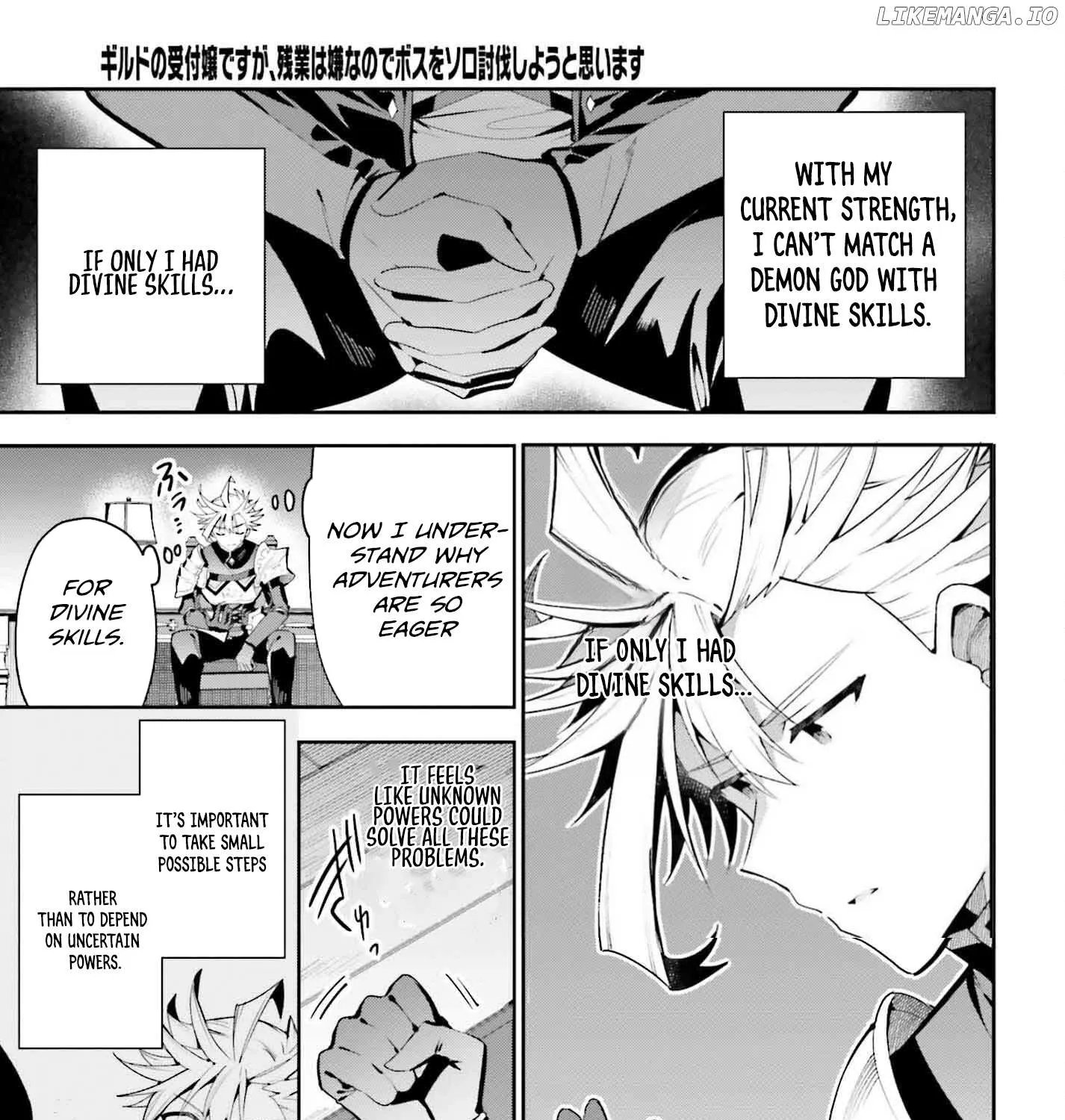 I’m the guild receptionist, but since I don’t want to work overtime, I think I’ll just solo the boss Chapter 28 page 32 - 