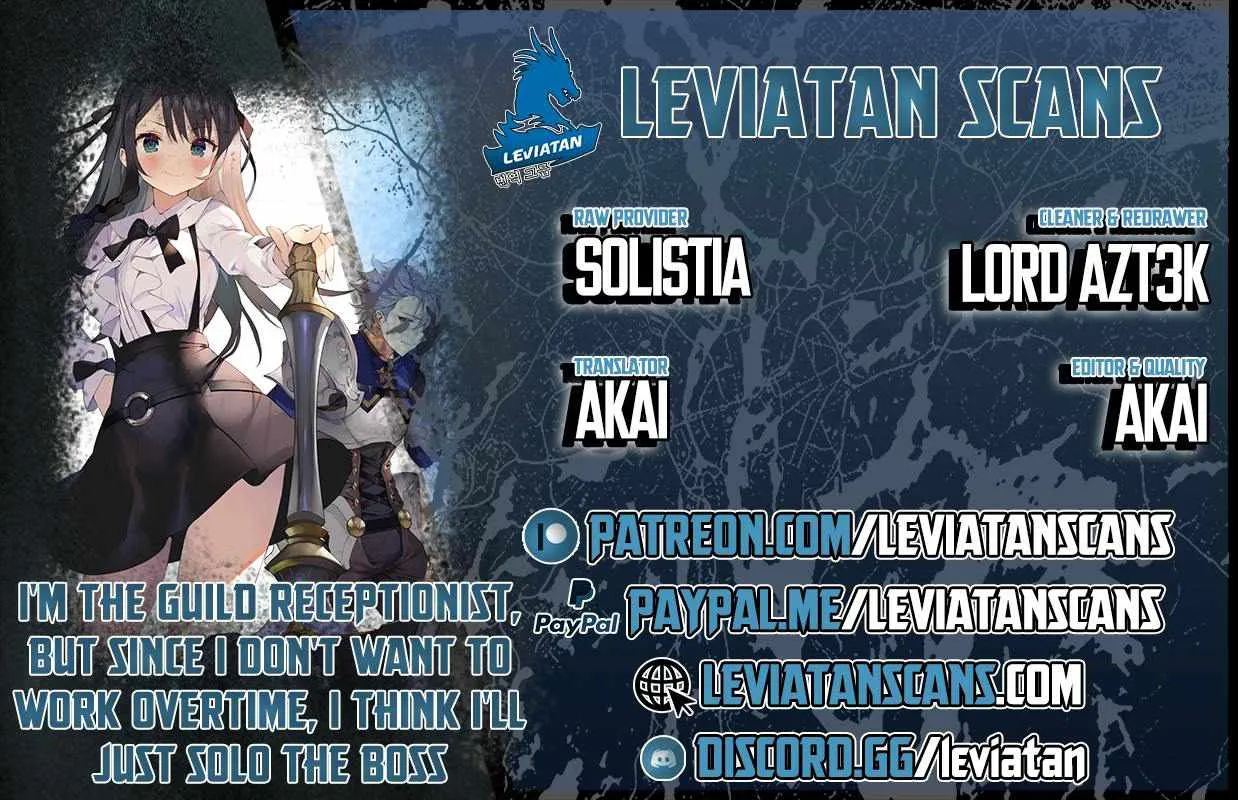 I’m the guild receptionist, but since I don’t want to work overtime, I think I’ll just solo the boss Chapter 3 page 1 - 
