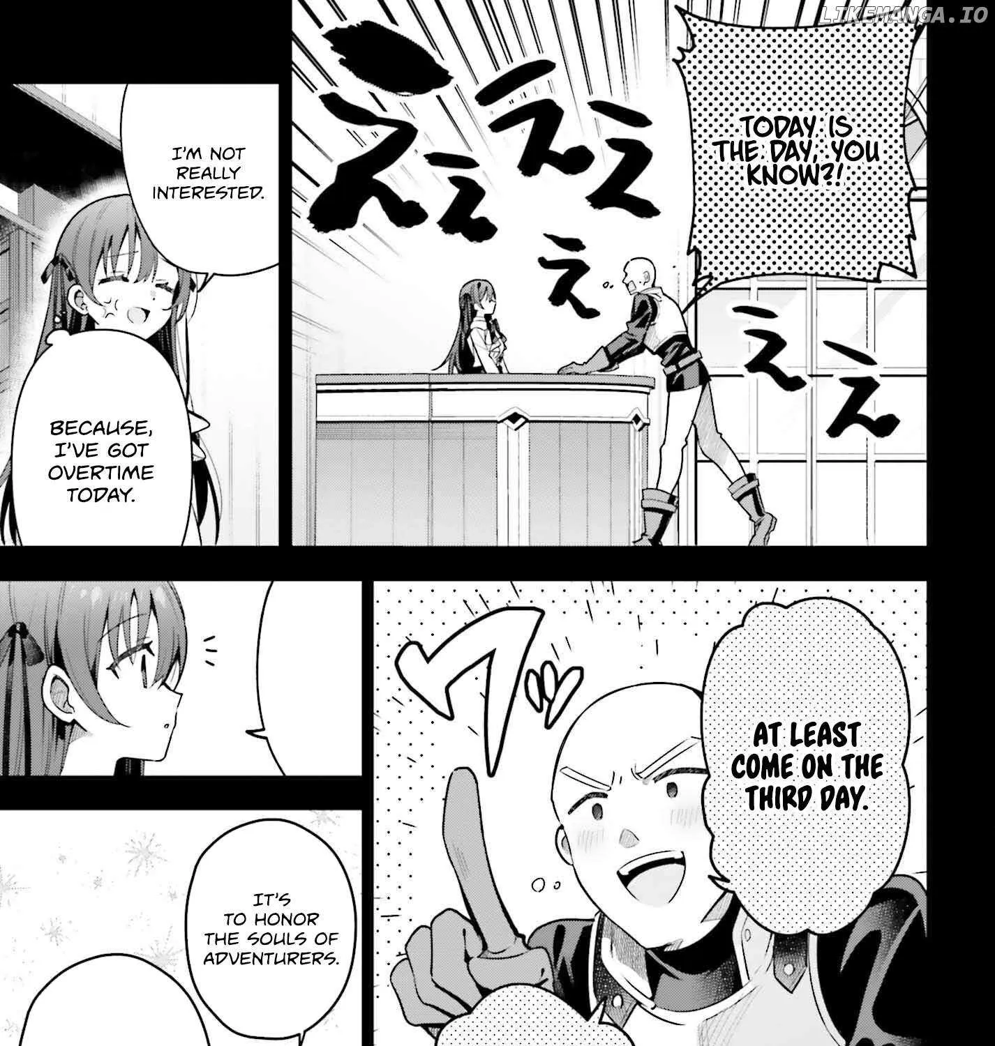 I’m the guild receptionist, but since I don’t want to work overtime, I think I’ll just solo the boss Chapter 37 page 18 - 