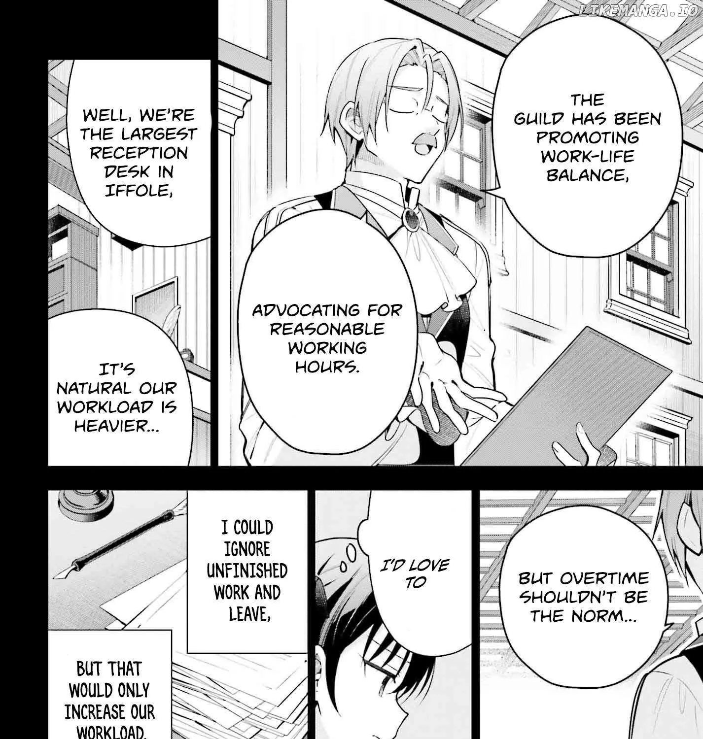 I’m the guild receptionist, but since I don’t want to work overtime, I think I’ll just solo the boss Chapter 41 page 3 - 