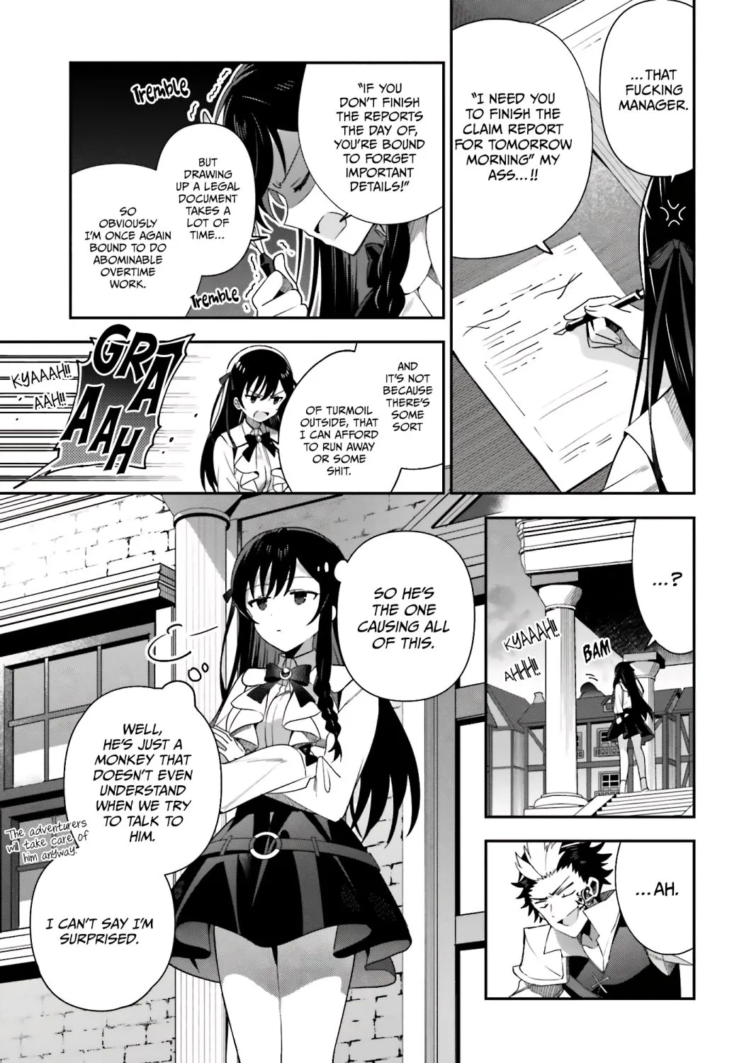 I’m the guild receptionist, but since I don’t want to work overtime, I think I’ll just solo the boss Chapter 5 page 31 - 