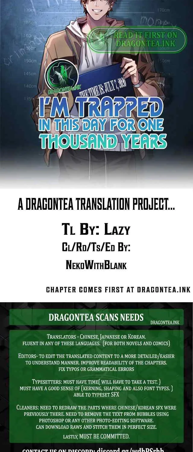 I’m Trapped In This Day For One Thousand Years Chapter 0 page 3 - 