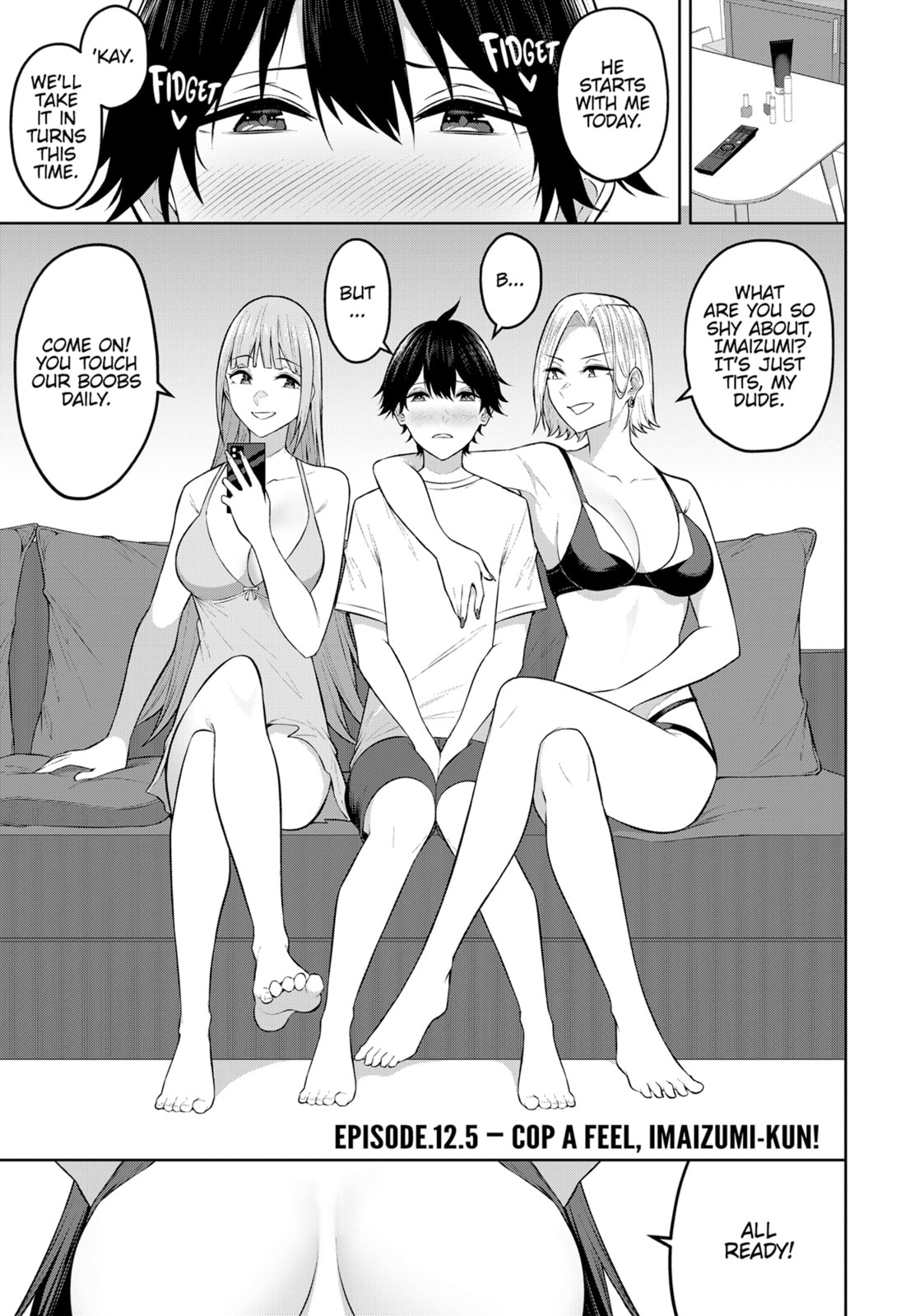 Imaizumi Brings All the Gals to His House Chapter 15.1 page 1 - 