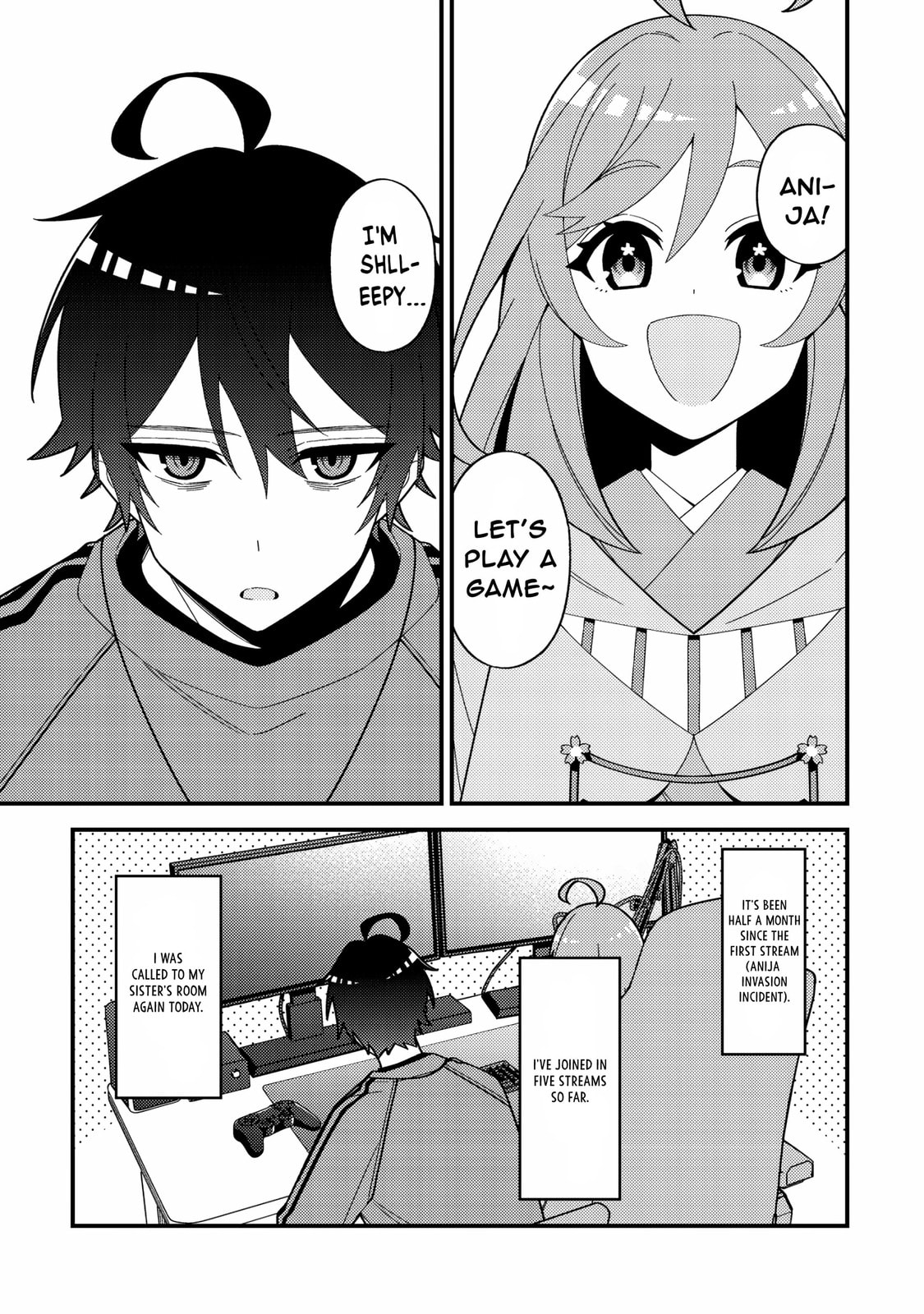 Imouto no Haishin ni Hairikondara VTuber Atsukai sareta Ken Chapter 3 page 1 - 