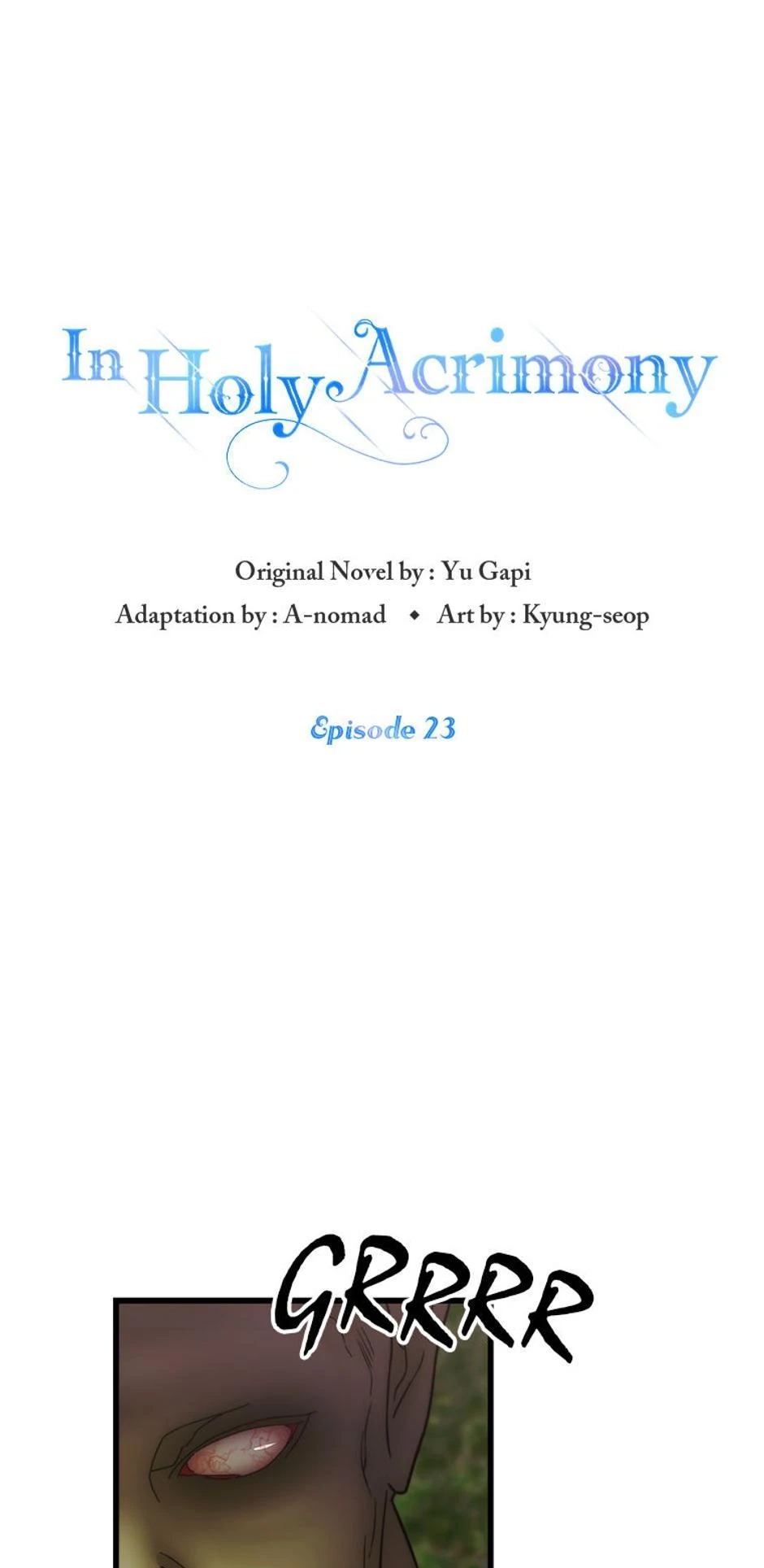 In Holy Acrimony Chapter 23 page 1 - 