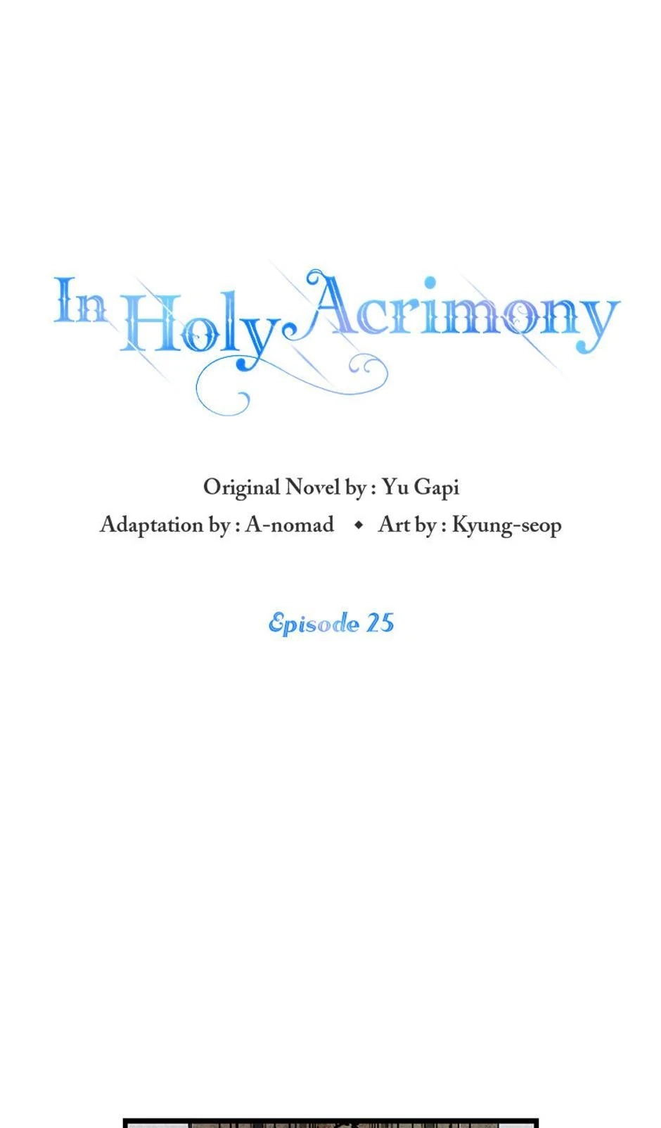 In Holy Acrimony Chapter 25 page 1 - 