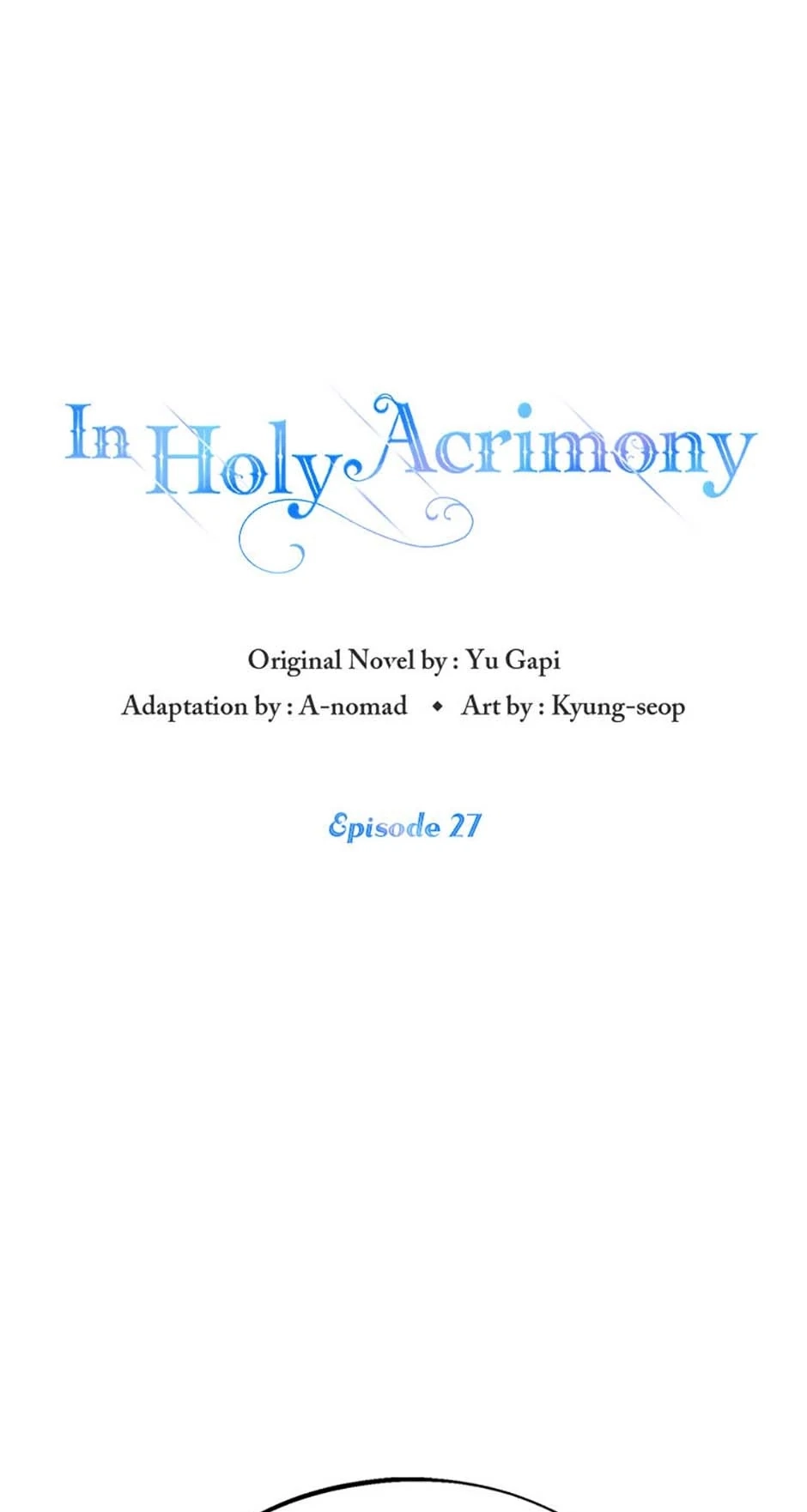 In Holy Acrimony Chapter 27 page 1 - 