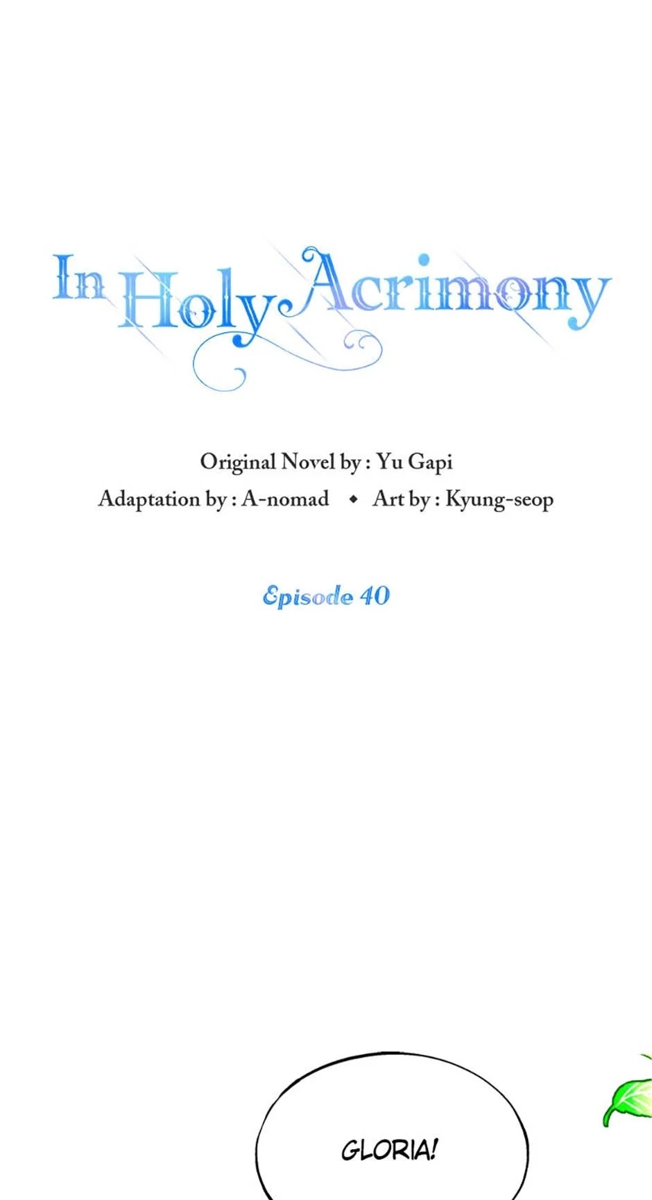 In Holy Acrimony Chapter 40 page 1 - 
