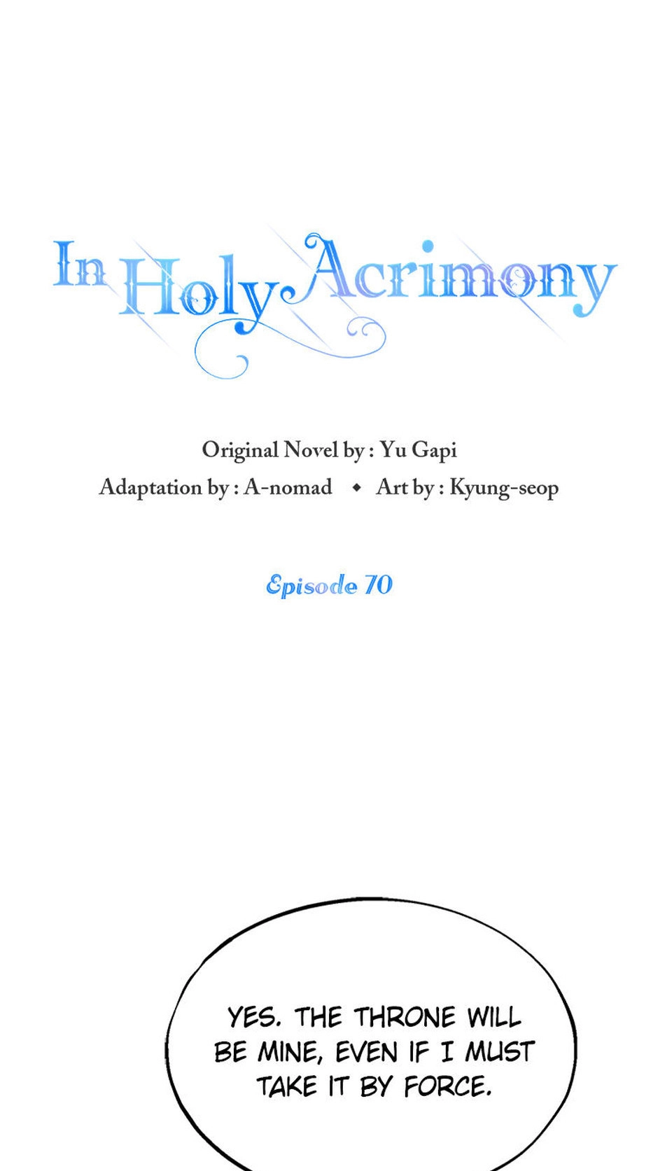 In Holy Acrimony Chapter 71 page 1 - 