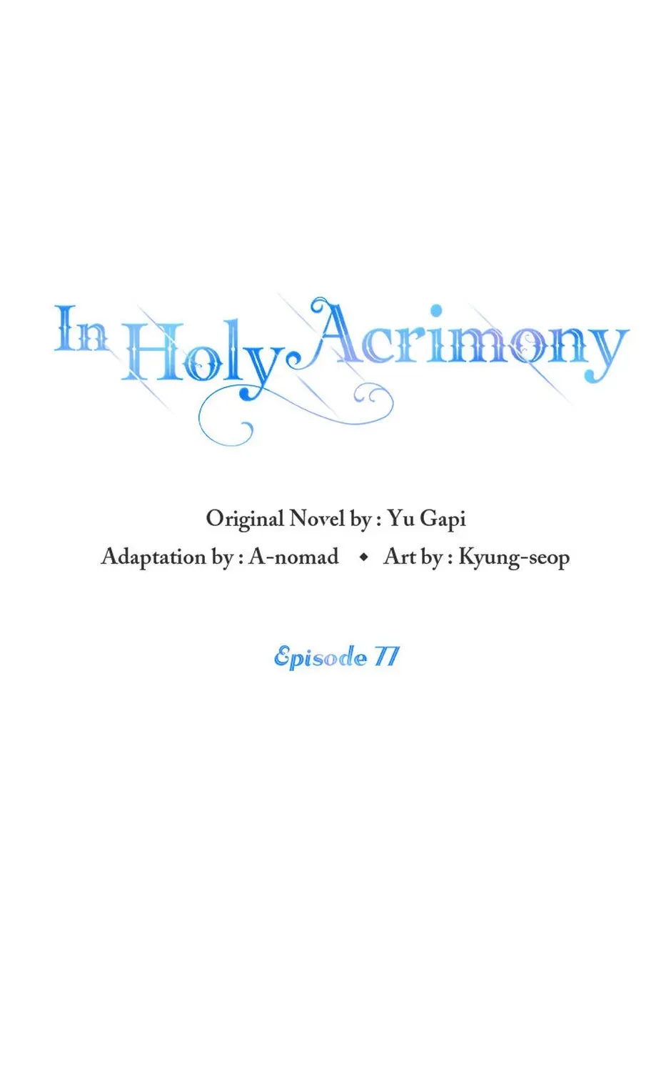 In Holy Acrimony Chapter 77 page 1 - 