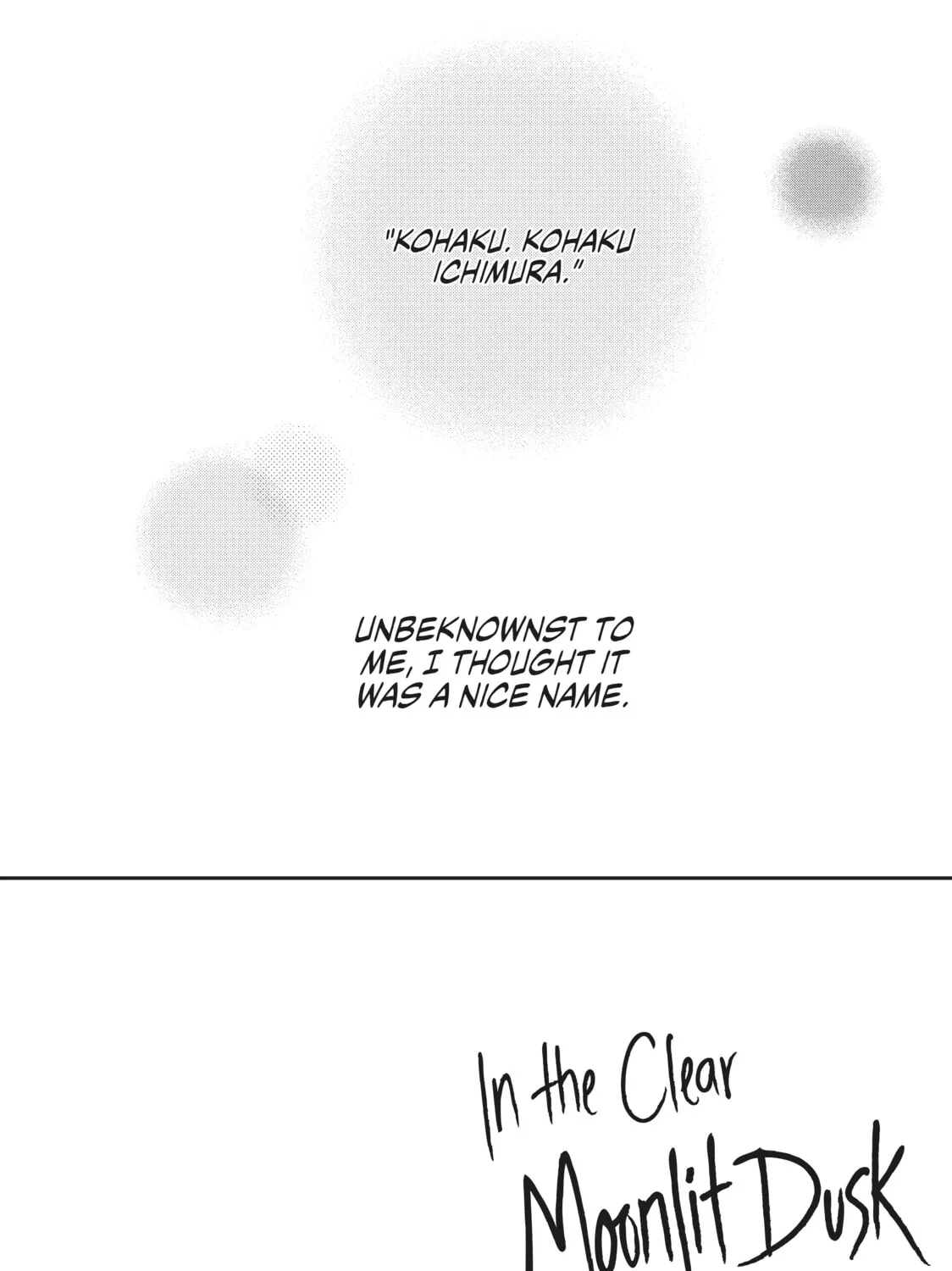 In the Clear Moonlit Dusk Chapter 4 page 3 - 