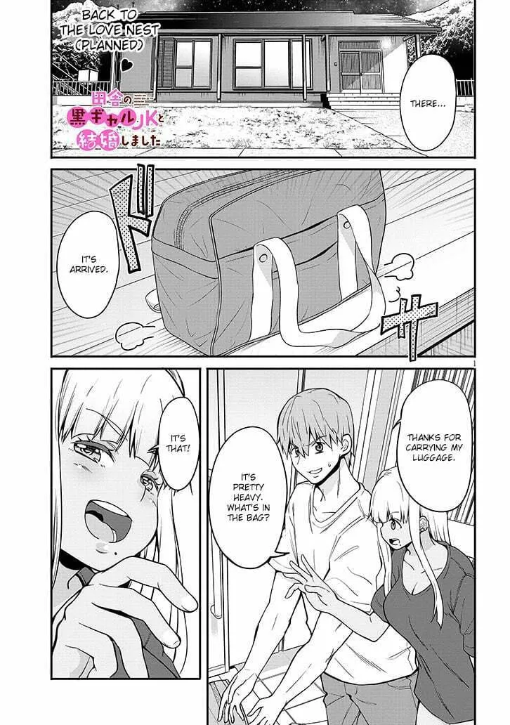 Inaka no Kuro Gal JK to Kekkon Shimashita Chapter 3.1 page 1 - 