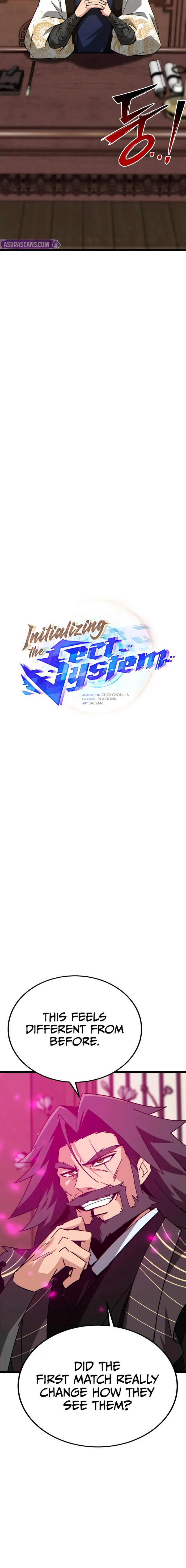 Initializing the Sect System Chapter 27 page 8 - 