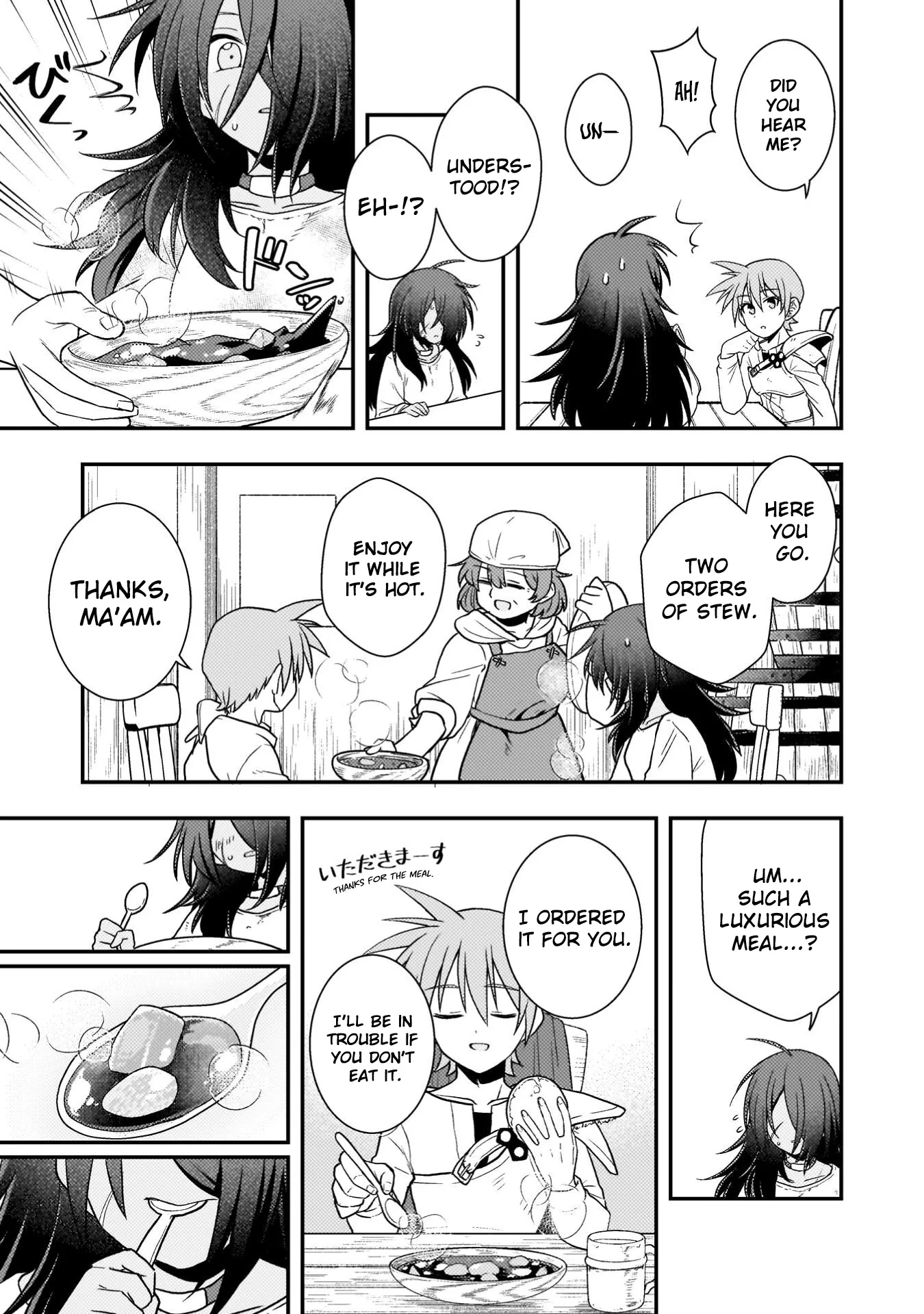 Inochiwake no Boukensha ~Fukou Shoujo wo Sukuttara Zenryoku de Suuhai Sareta node Sekinin Torazaru wo Enai~ Chapter 1 page 36 - 