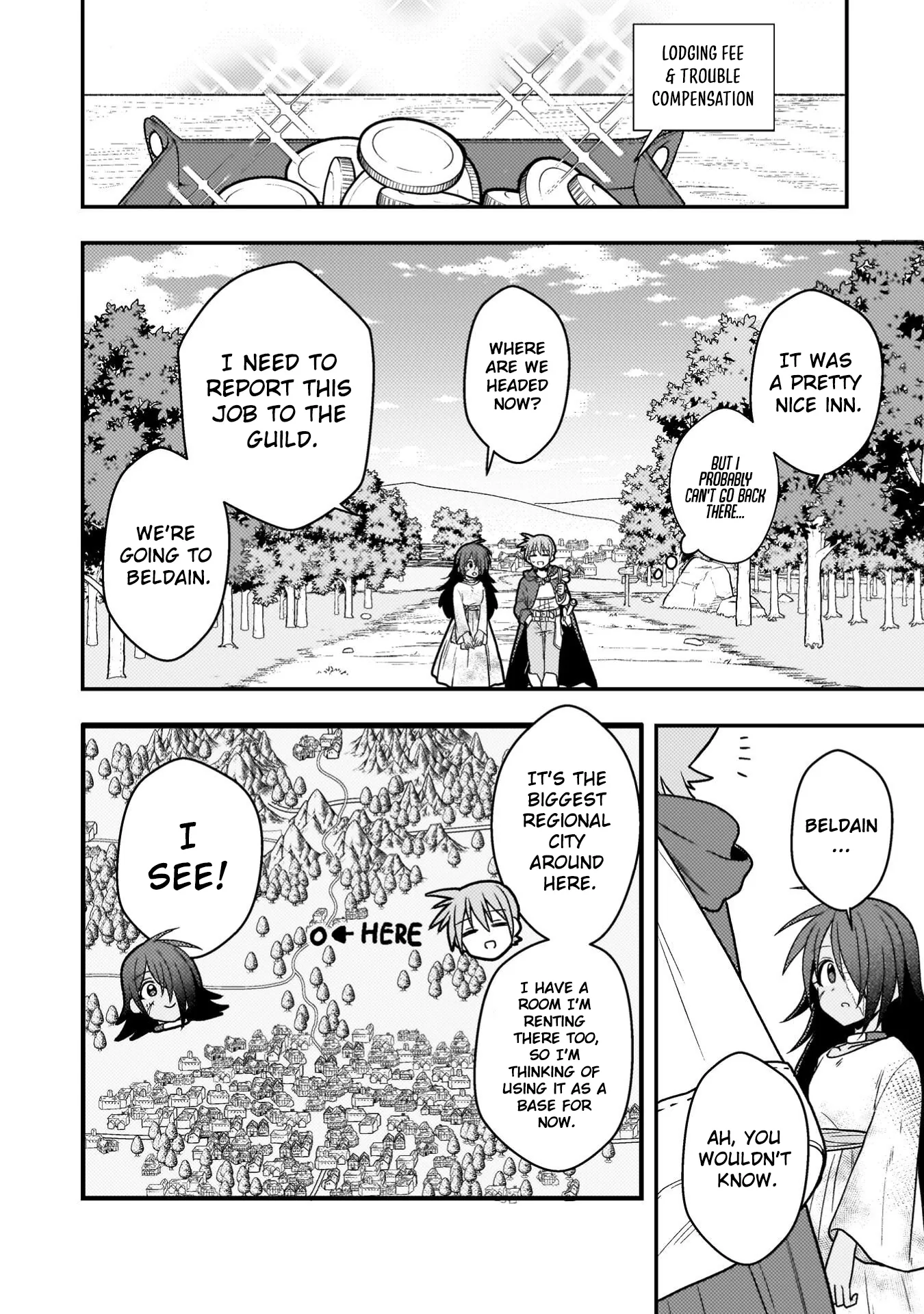 Inochiwake no Boukensha ~Fukou Shoujo wo Sukuttara Zenryoku de Suuhai Sareta node Sekinin Torazaru wo Enai~ Chapter 2 page 24 - 