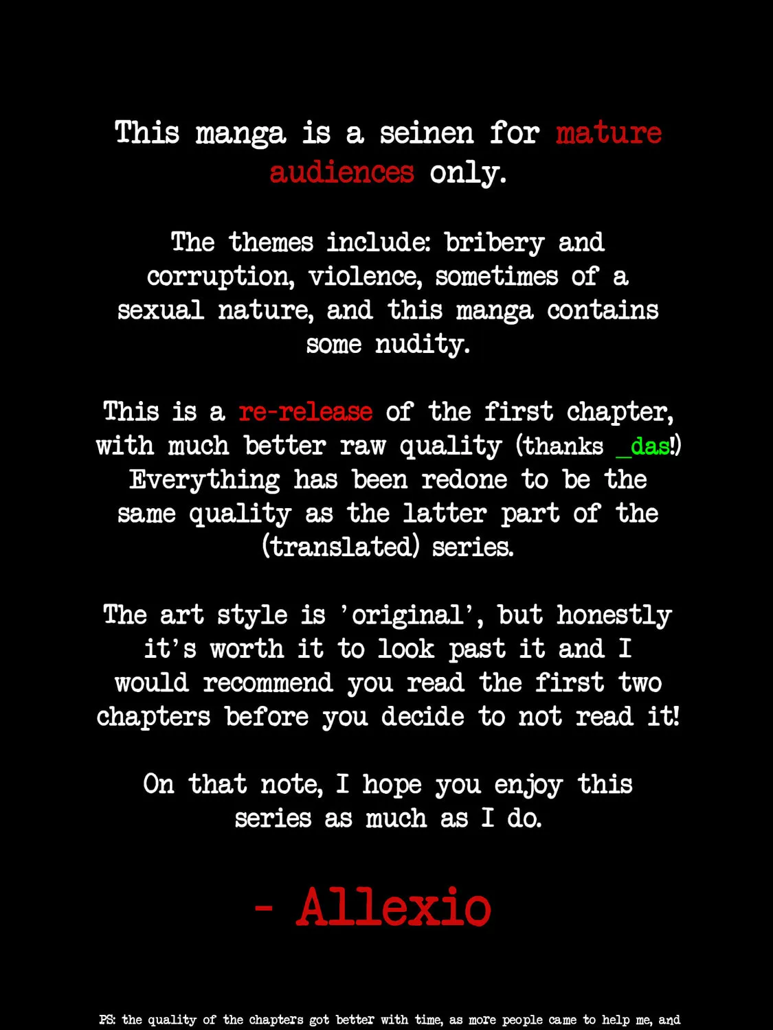 Inspector Kurokochi Chapter 1 page 1 - 