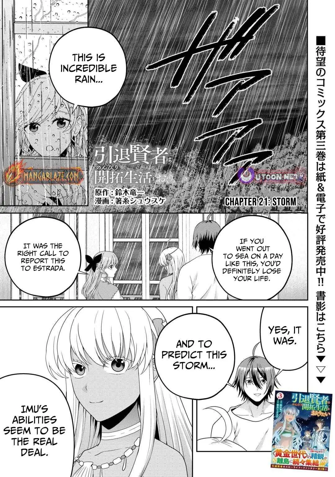 Intai Kenja wa Nonbiri Kaitaku Seikatsu wo Okuritai Chapter 21 page 2 - 