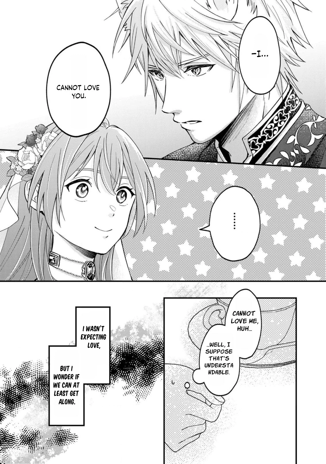 Ippiki Ookami no Hanayome - Kekkon Toujitsu ni "Kijo wo Aisenai" to Itteita Danna-sama no Yousu ga Okashii no desu ga Chapter 1 page 21 - 