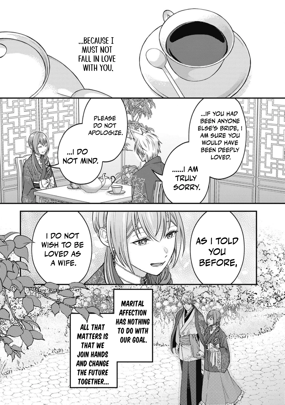 Ippiki Ookami no Hanayome - Kekkon Toujitsu ni "Kijo wo Aisenai" to Itteita Danna-sama no Yousu ga Okashii no desu ga Chapter 7 page 30 - 