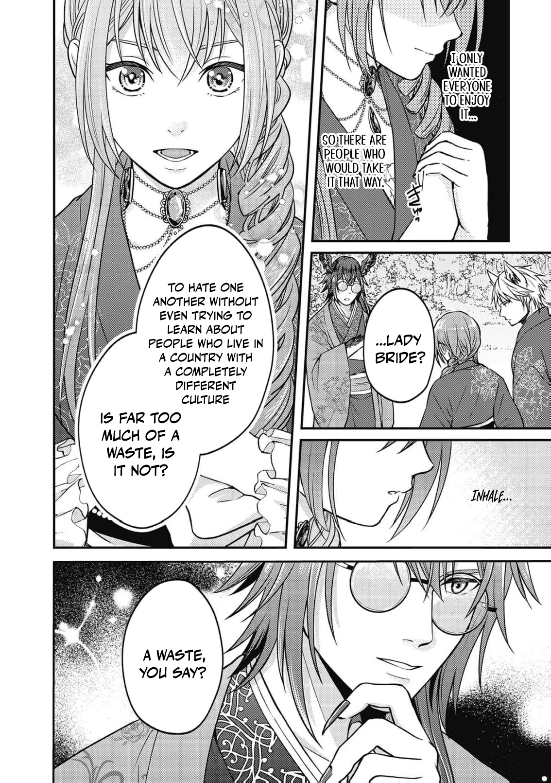 Ippiki Ookami no Hanayome - Kekkon Toujitsu ni "Kijo wo Aisenai" to Itteita Danna-sama no Yousu ga Okashii no desu ga Chapter 7 page 7 - 