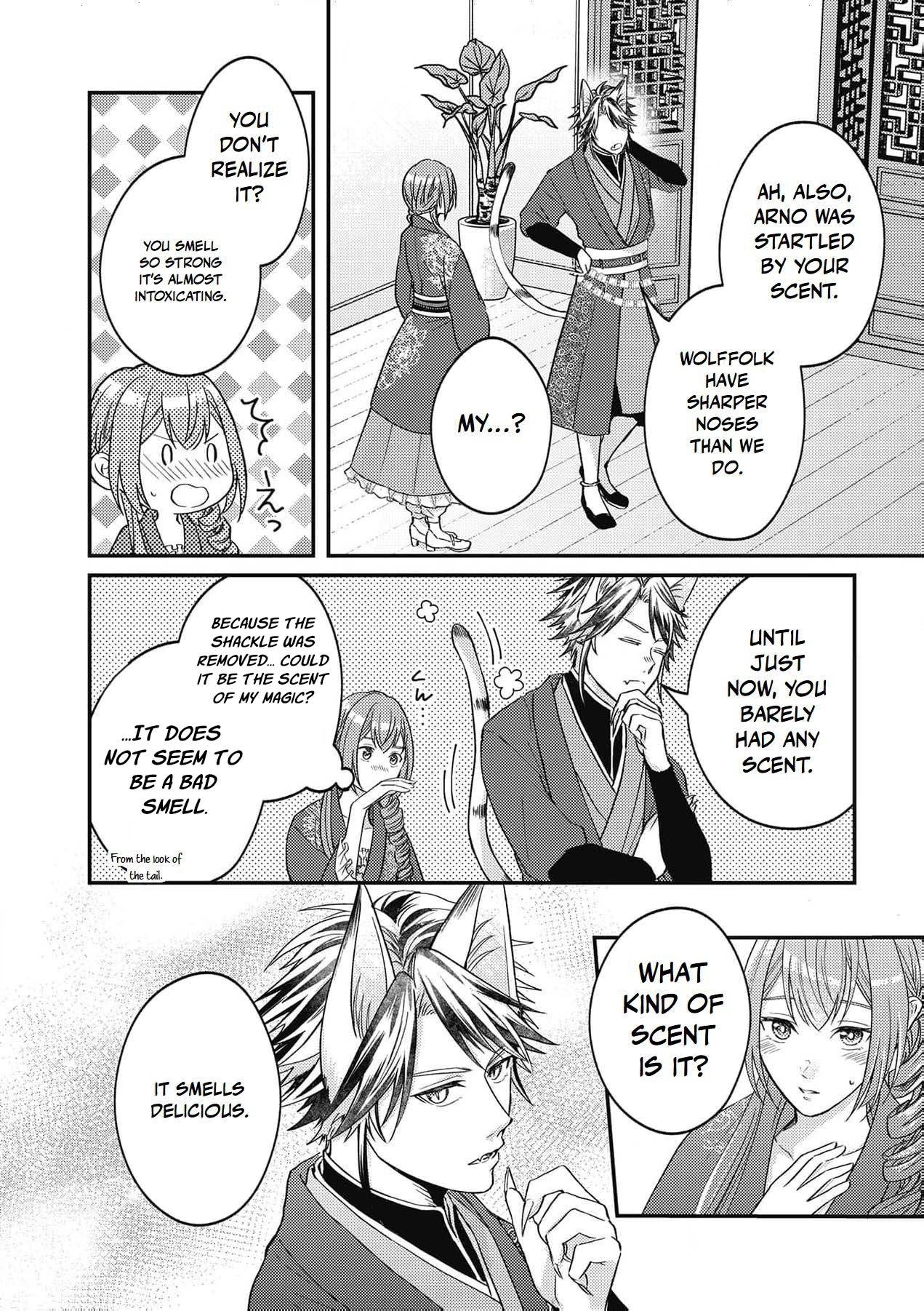 Ippiki Ookami no Hanayome - Kekkon Toujitsu ni "Kijo wo Aisenai" to Itteita Danna-sama no Yousu ga Okashii no desu ga Chapter 8 page 13 - 
